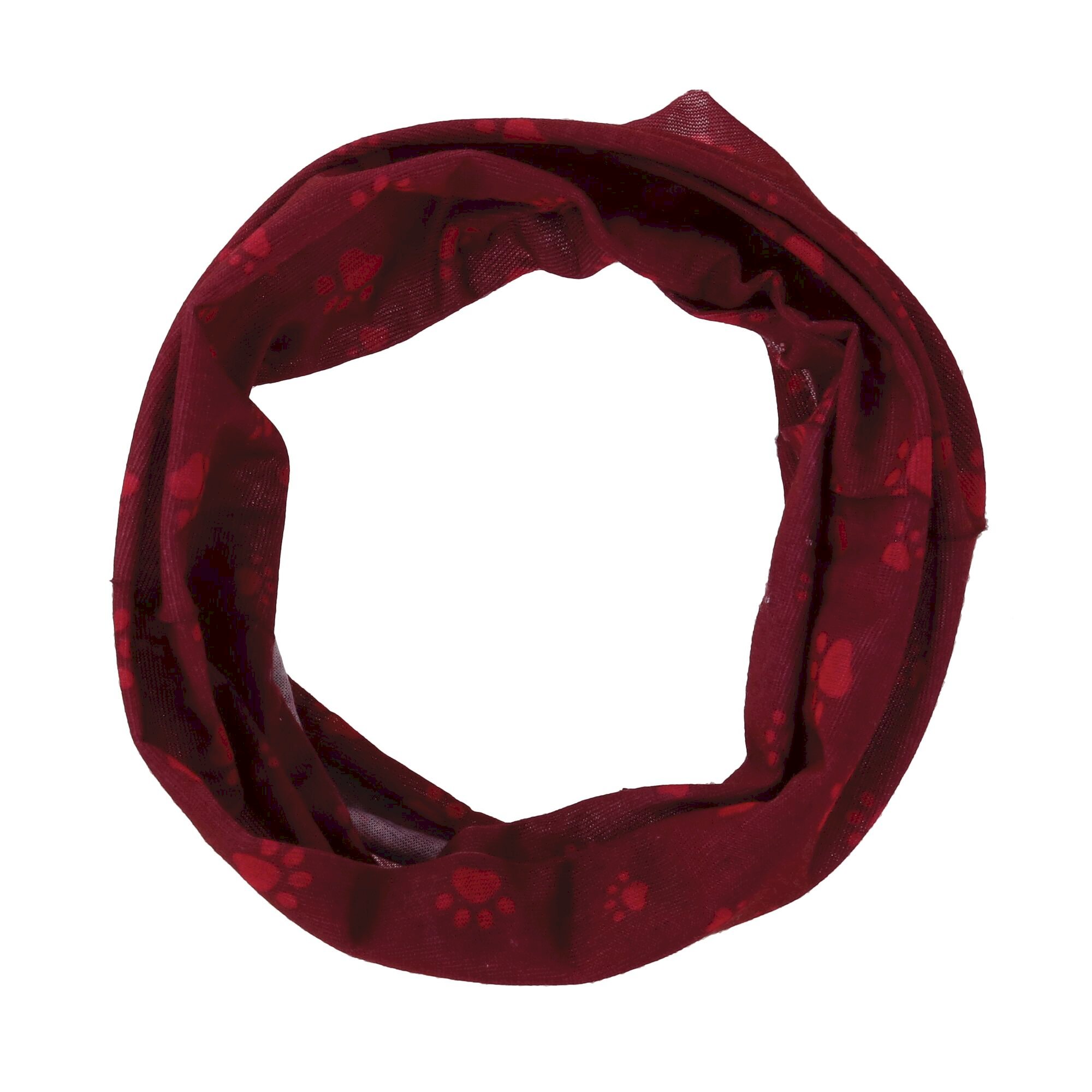 Dog Knitted Stretch Multitube | Beetroot Paw Print