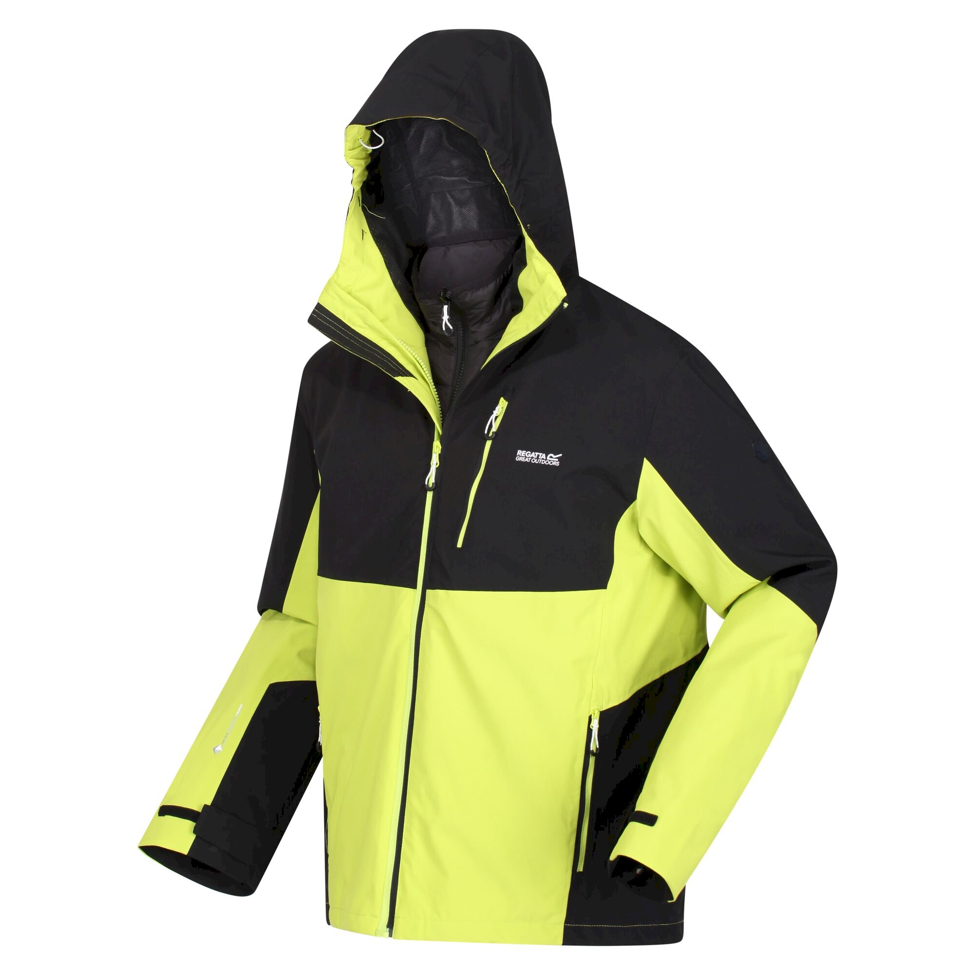 Men's Wentwood VII Waterproof Jacket | Black Bright Kiwi