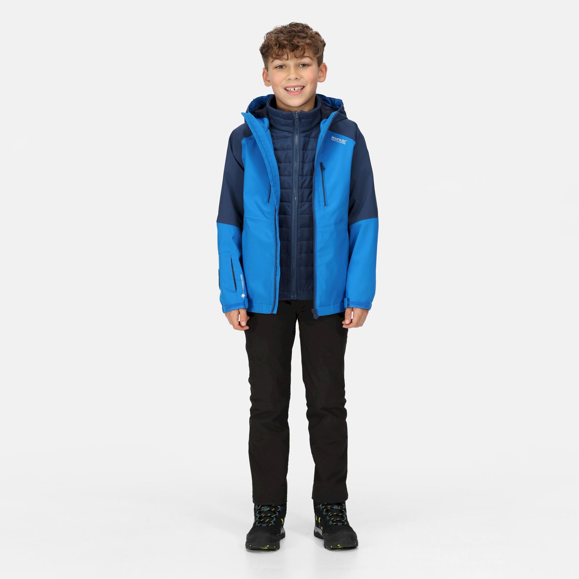 Kids' Hydrate VII 3-In-1 Waterproof Jacket | Skydiver Admiral Blue