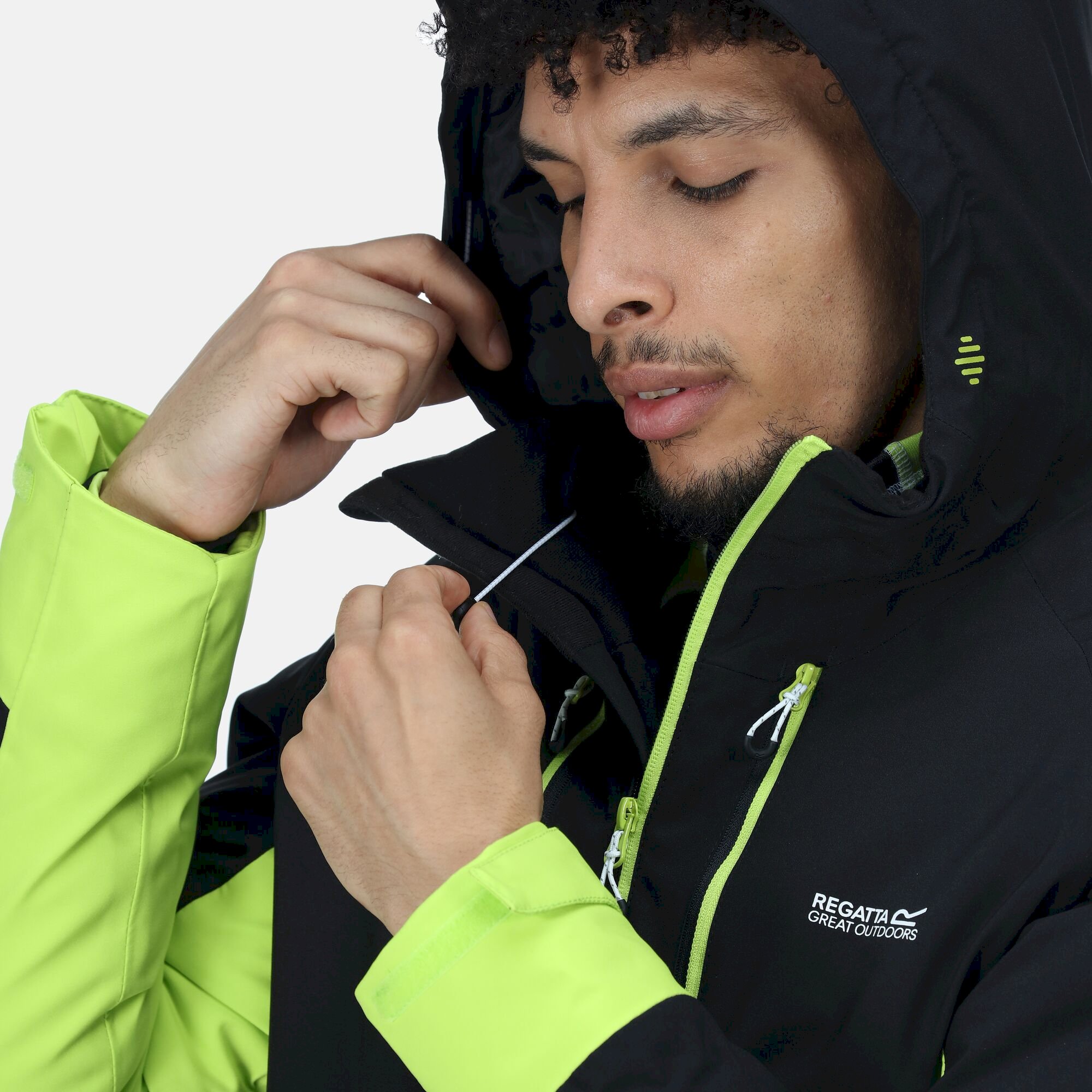 Men's Highton Stretch Padded Jacket III | Black Bright Kiwi