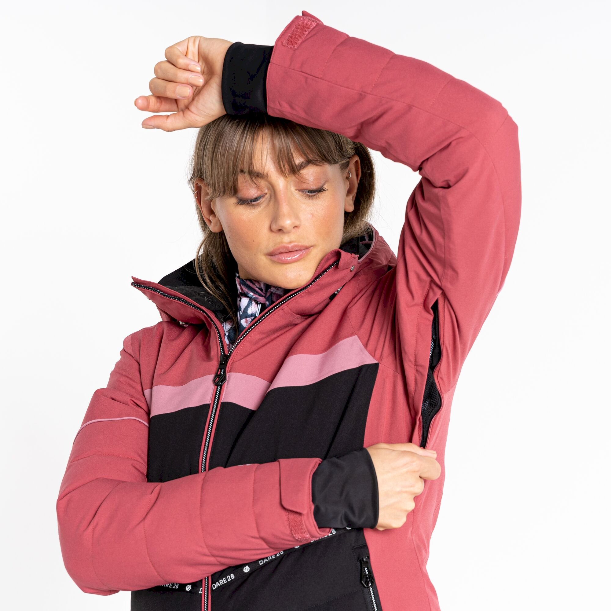 Dare 2b - Women's Conveyed Waterproof Ski Jacket | Earth Rose Black