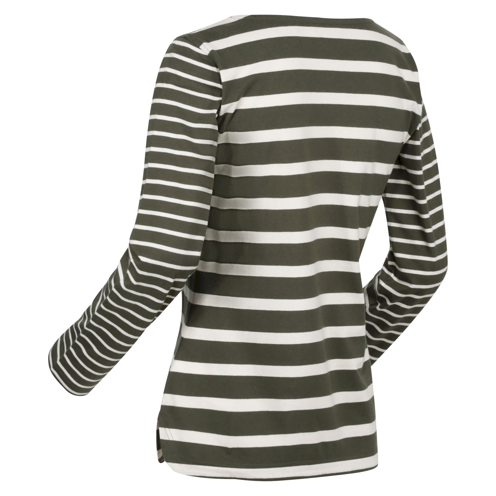 Women's Farida Striped T-Shirt | Dark Khaki Light Vanilla