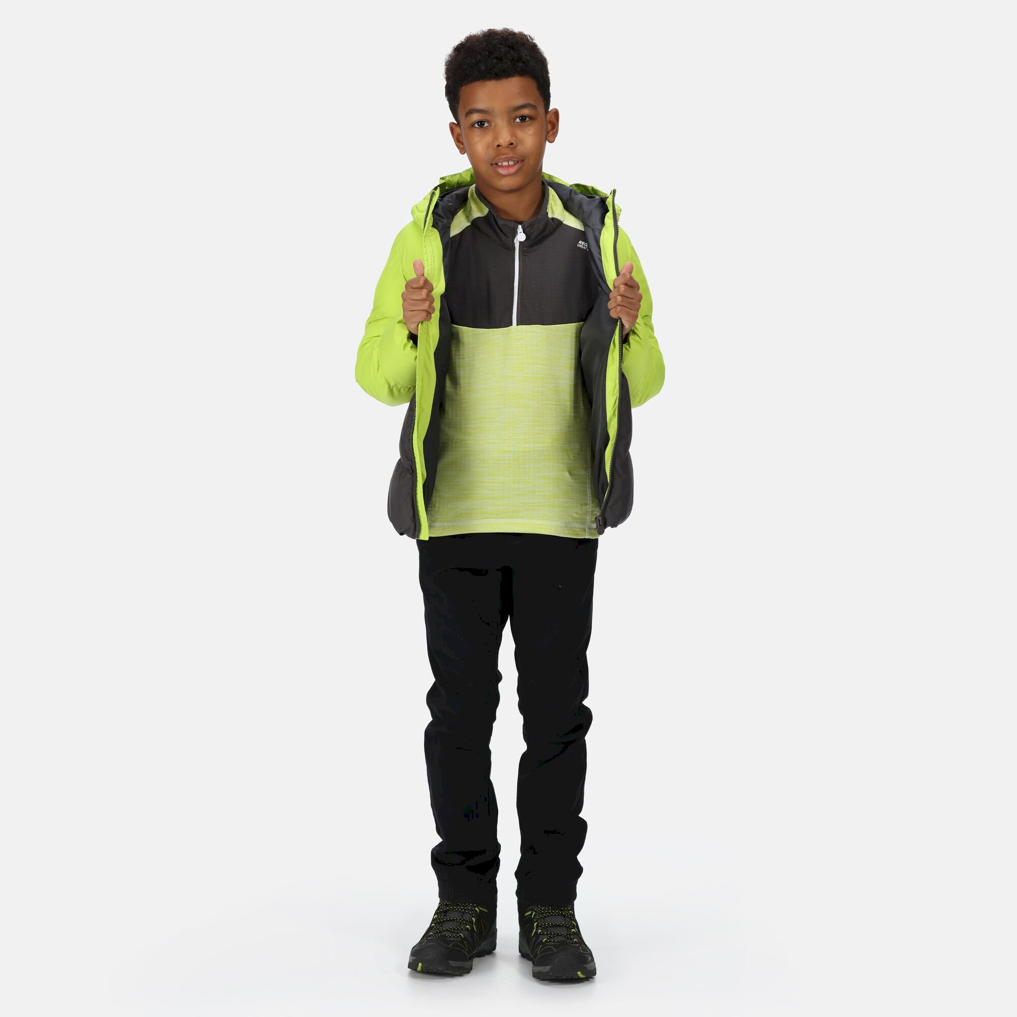 Kids' Lofthouse VI Insulated Jacket | Bright Kiwi Black