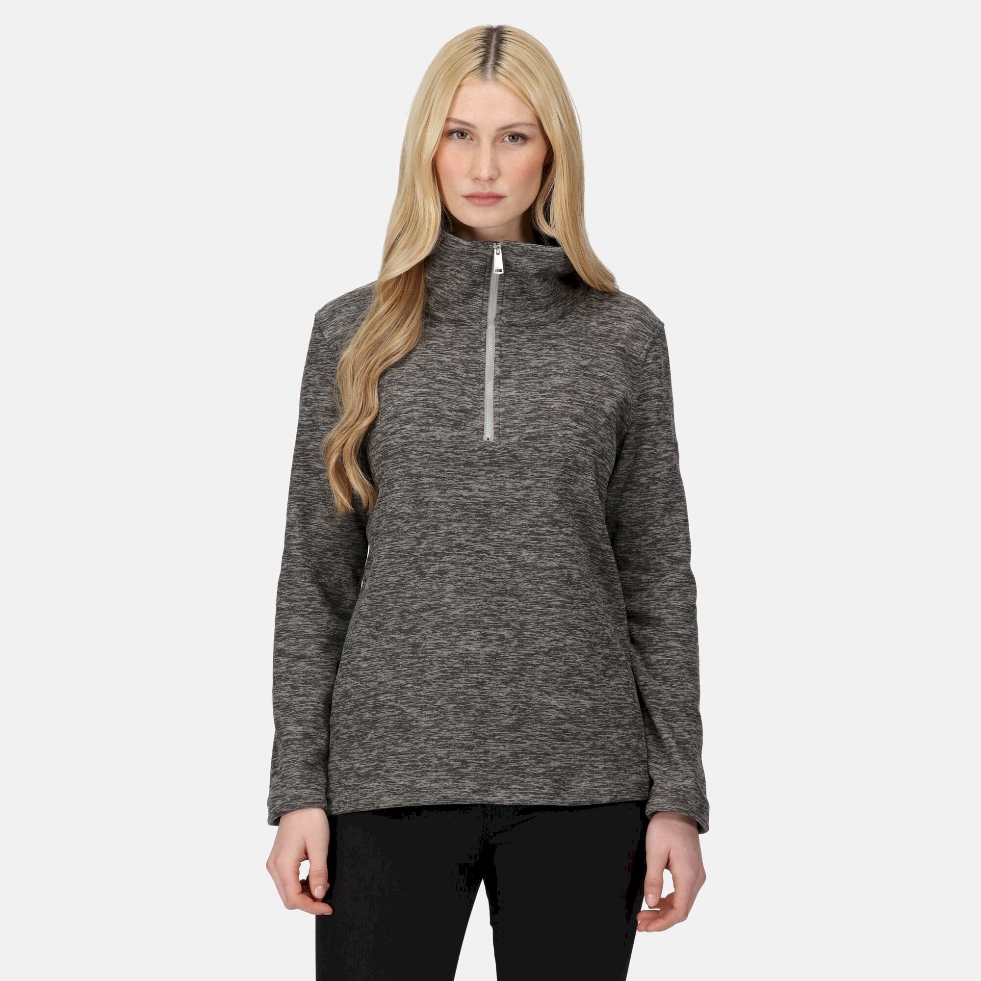 Women's Kizmit Half Zip Fleece | Storm Grey Marl