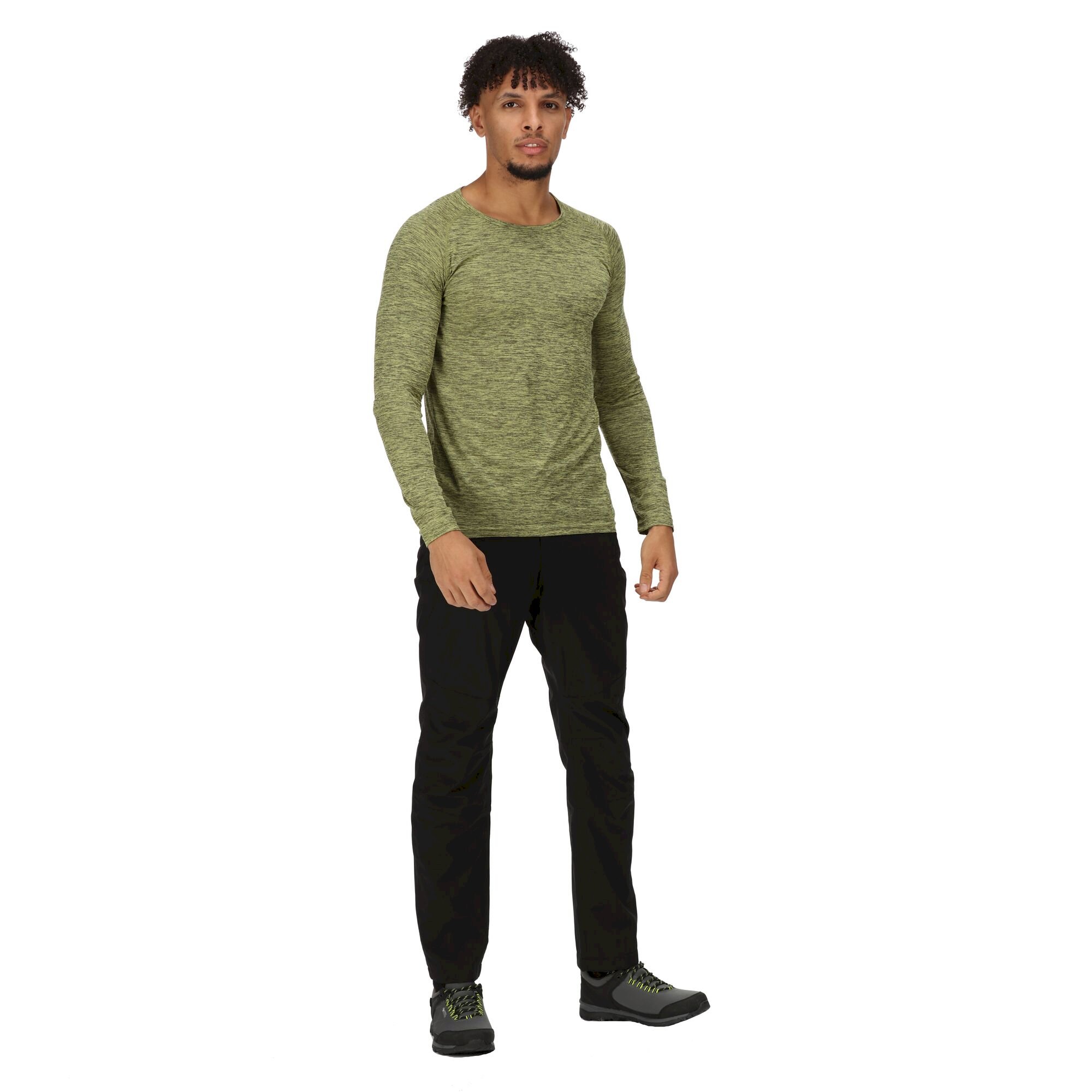 Men's Burlow Long Sleeved T-Shirt | Bright Kiwi