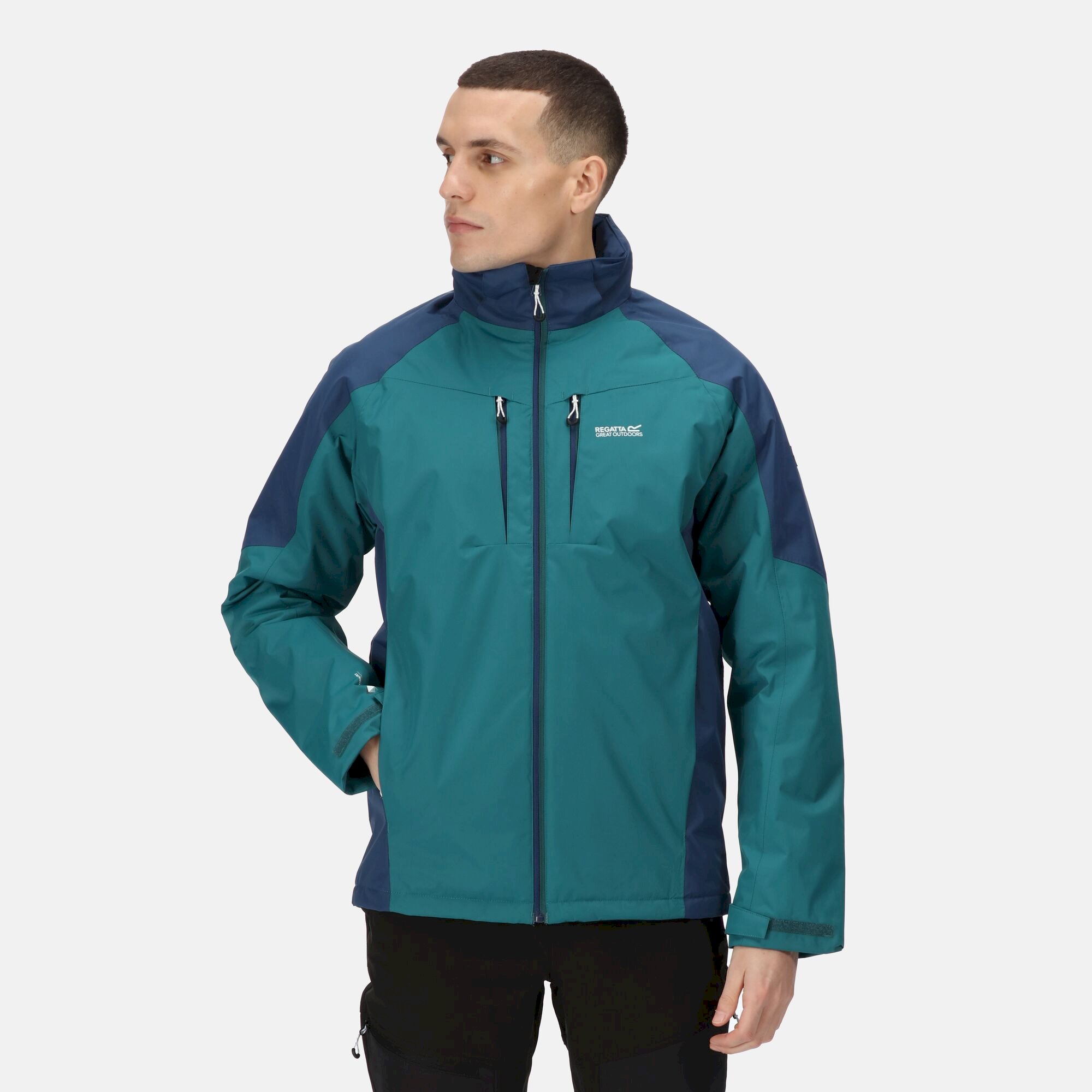 Men's Winter Calderdale Waterproof Jacket | Pacific Green Admiral Blue