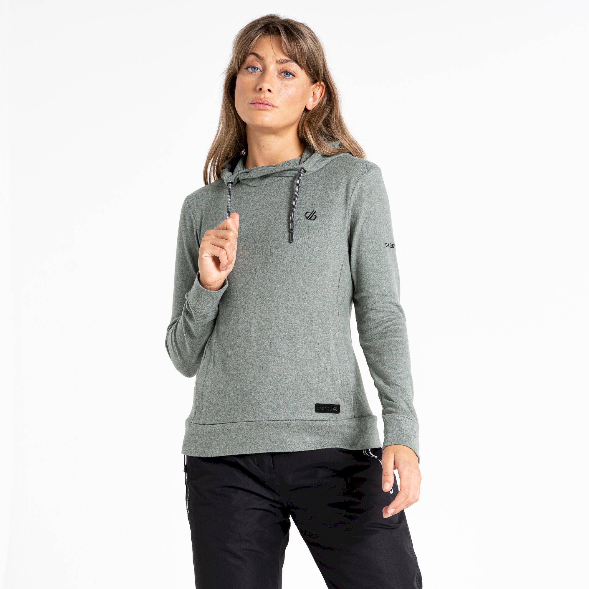 Dare 2b - Women's Out & Out Overhead Hooded Fleece | Duck Green Marl