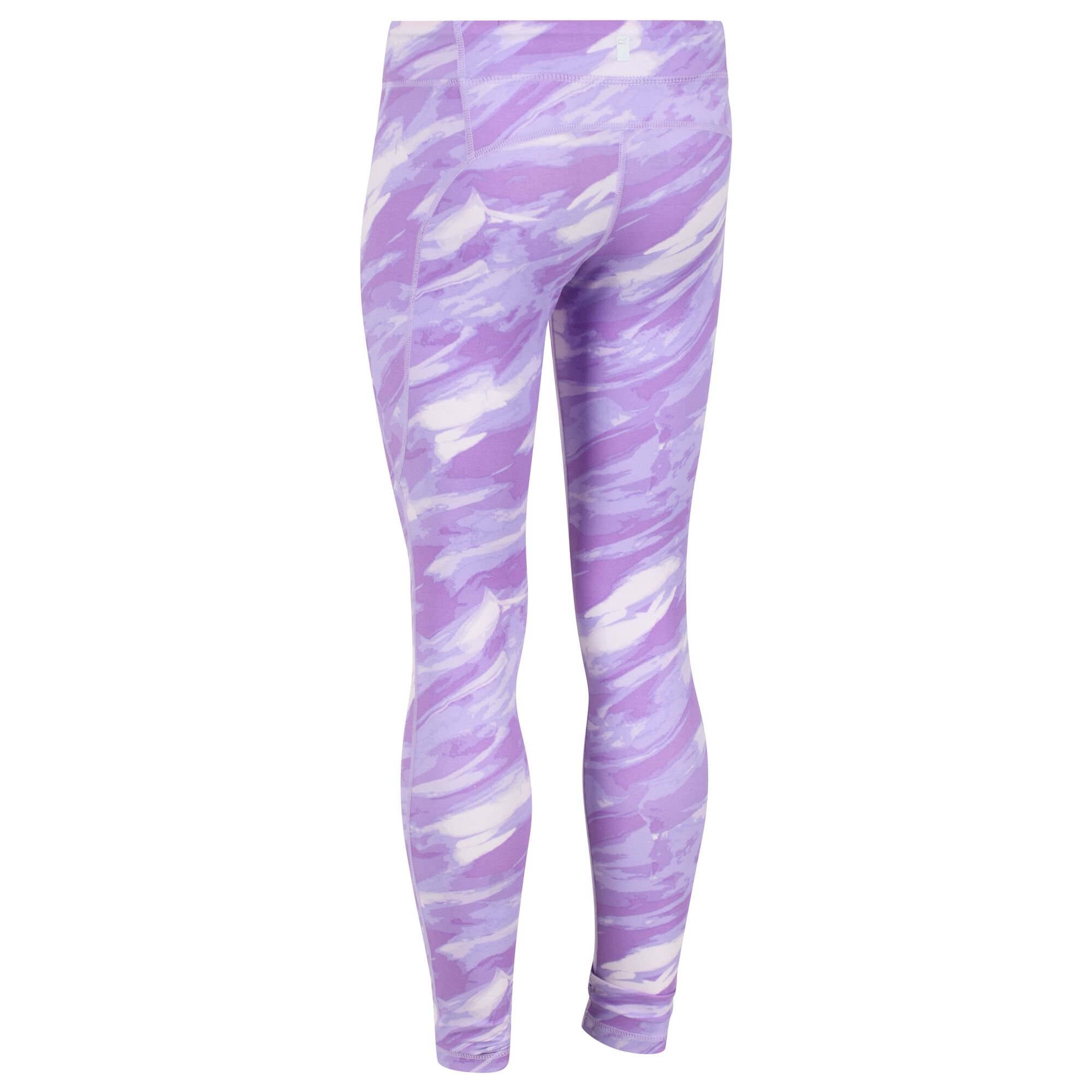 Kids' Atkin II Leggings | Light Amethyst Brushstroke