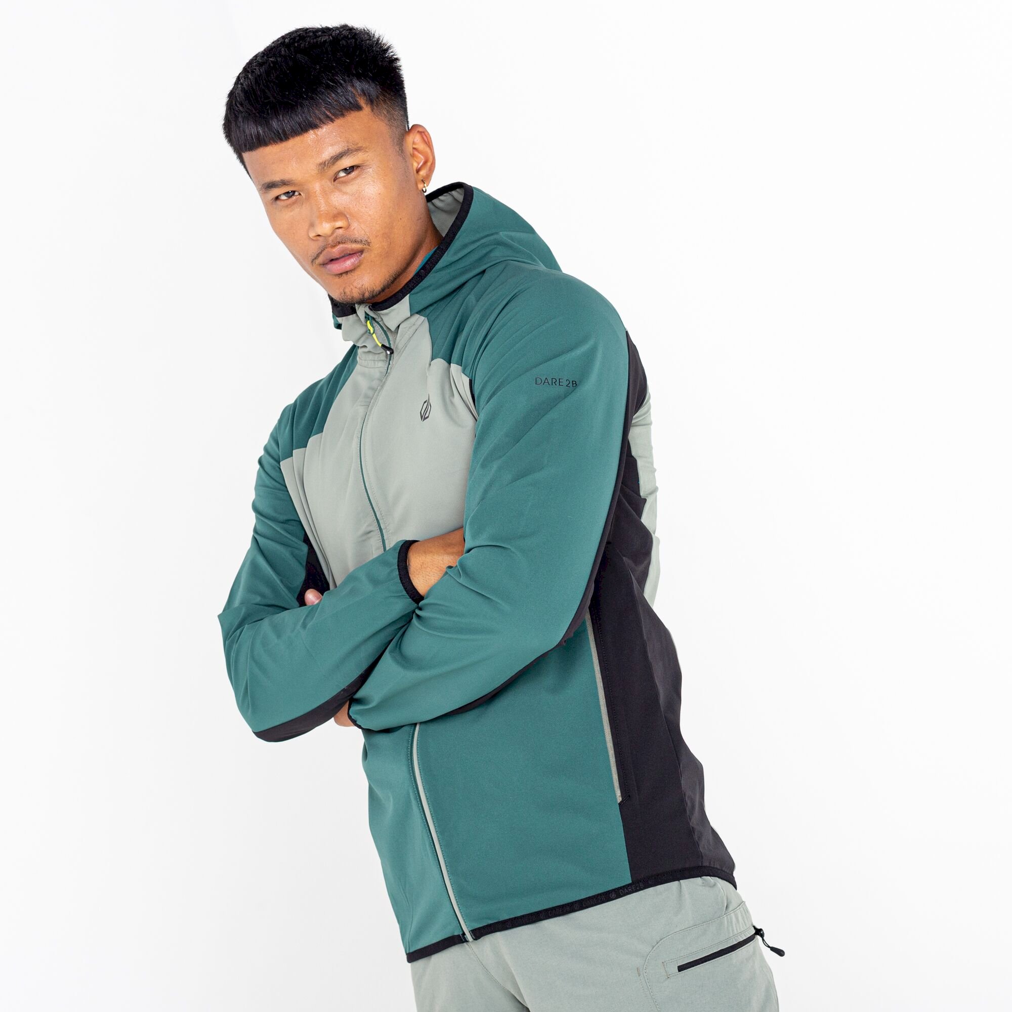 Dare 2b - Men's Aptile II Hooded Softshell | Fern Green Agave Green