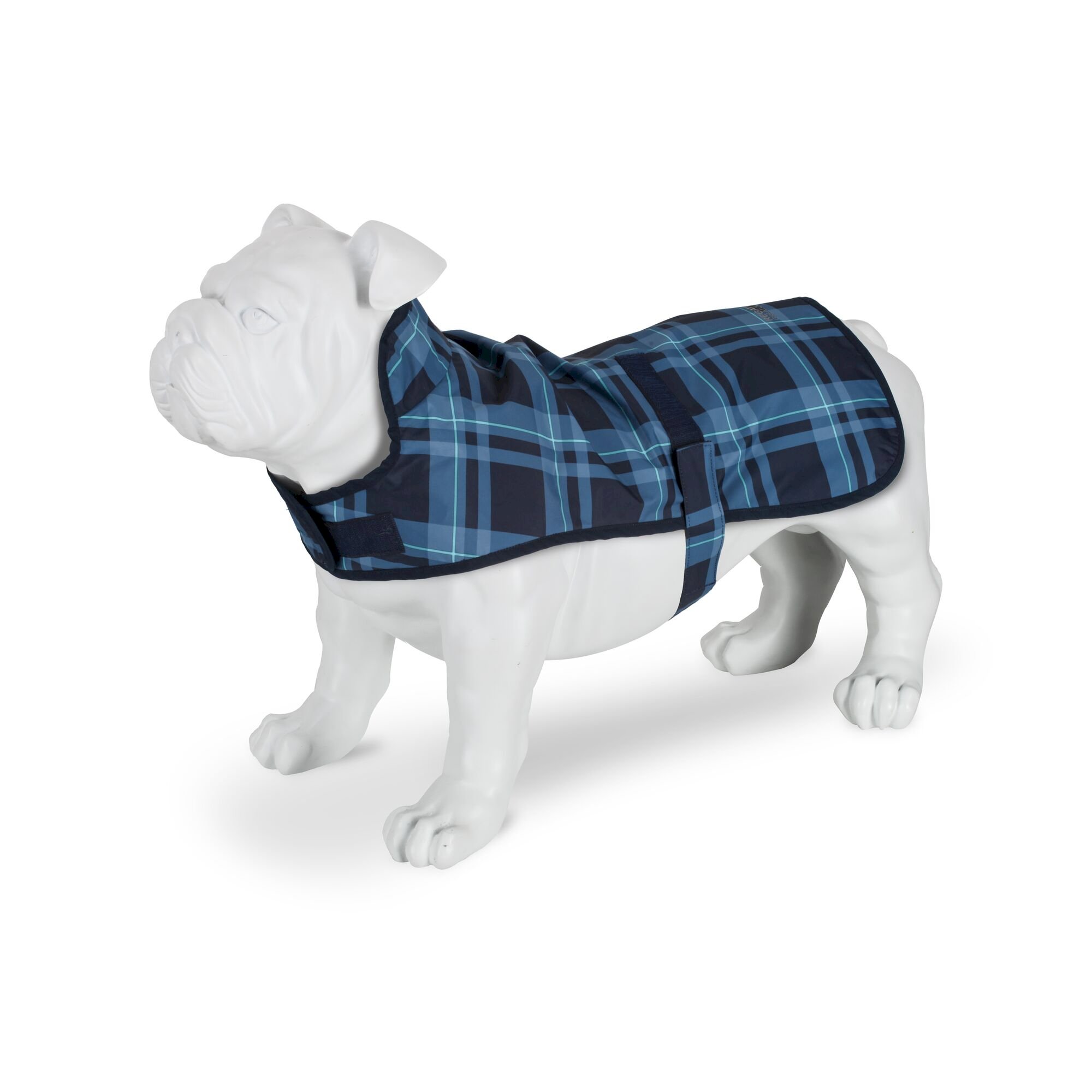 Arlo Waterproof Dog Coat | Navy Check