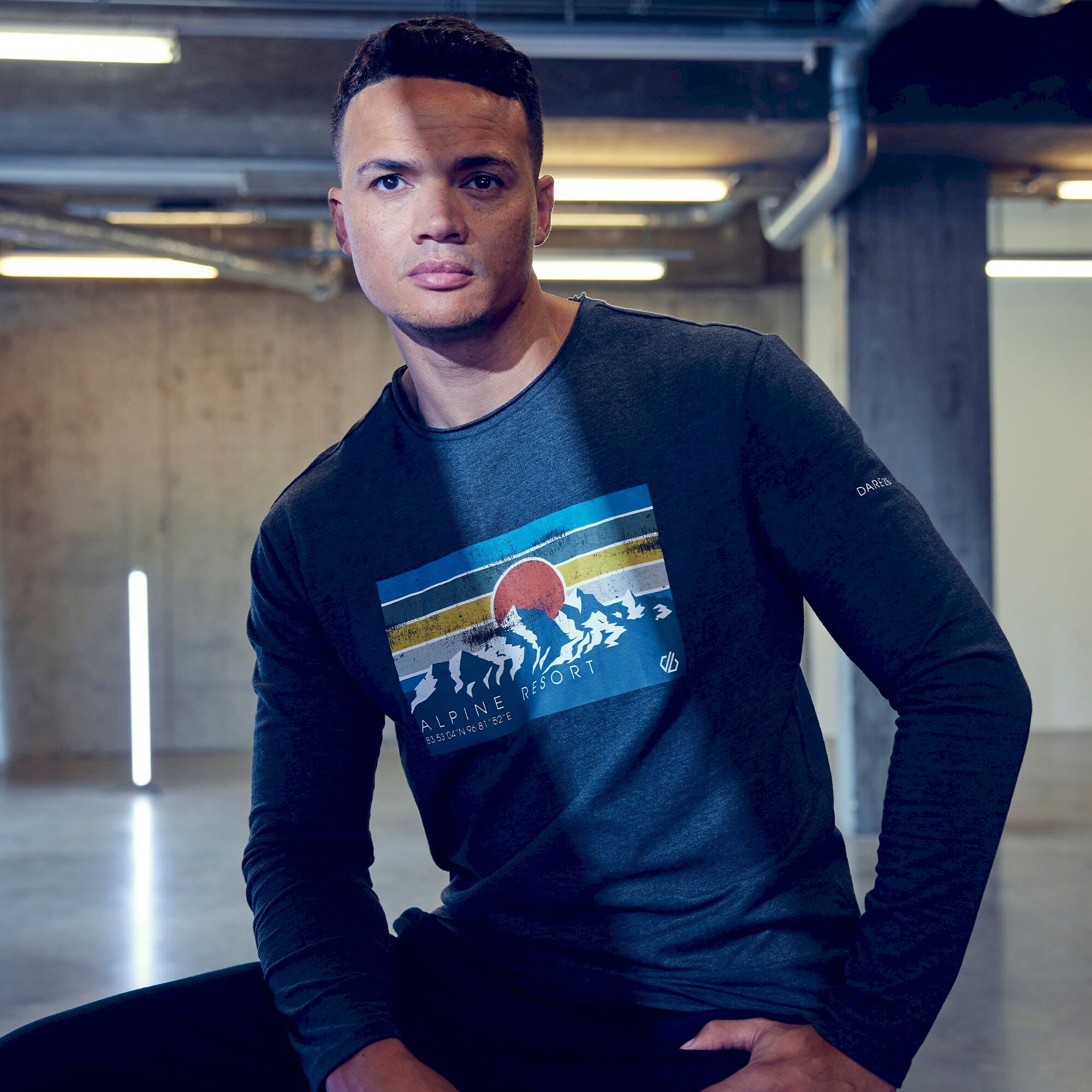 Dare 2b - Men's Upgrade II Long Sleeve T-Shirt | Charcoal Grey Marl