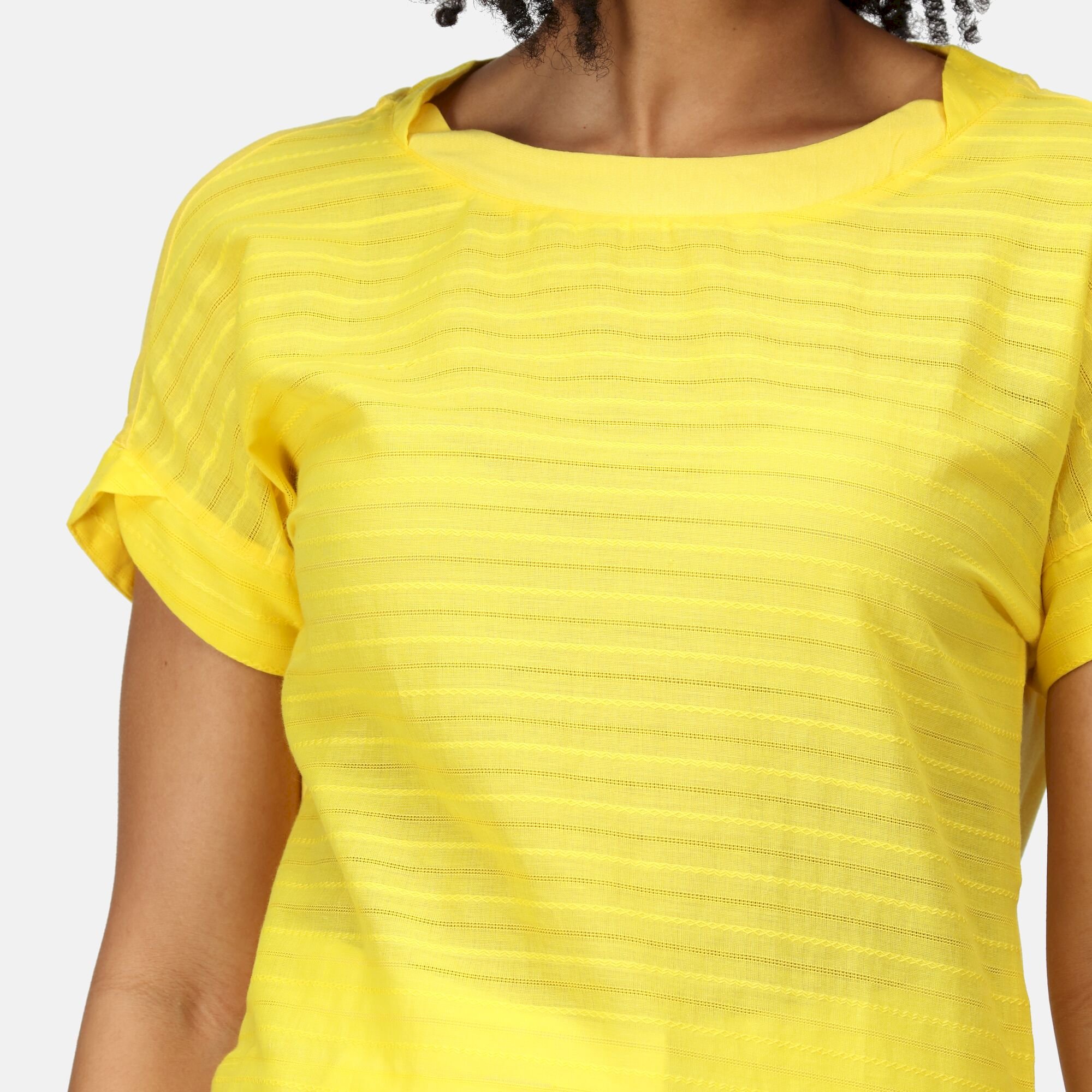 Women's Adine Stripe T-Shirt | Maize Yellow