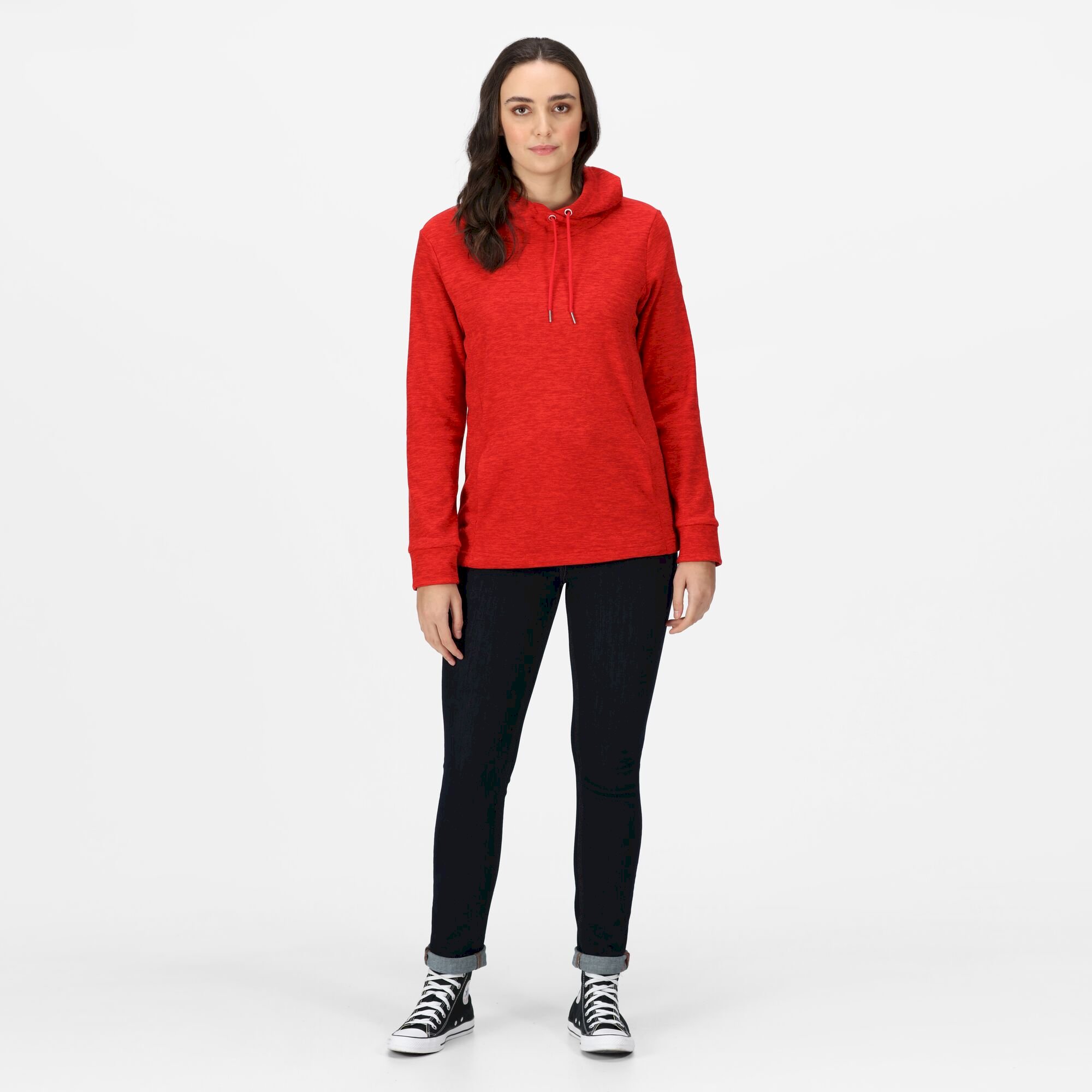 Women's Kizmit II Hooded Marl Fleece | Code Red Marl