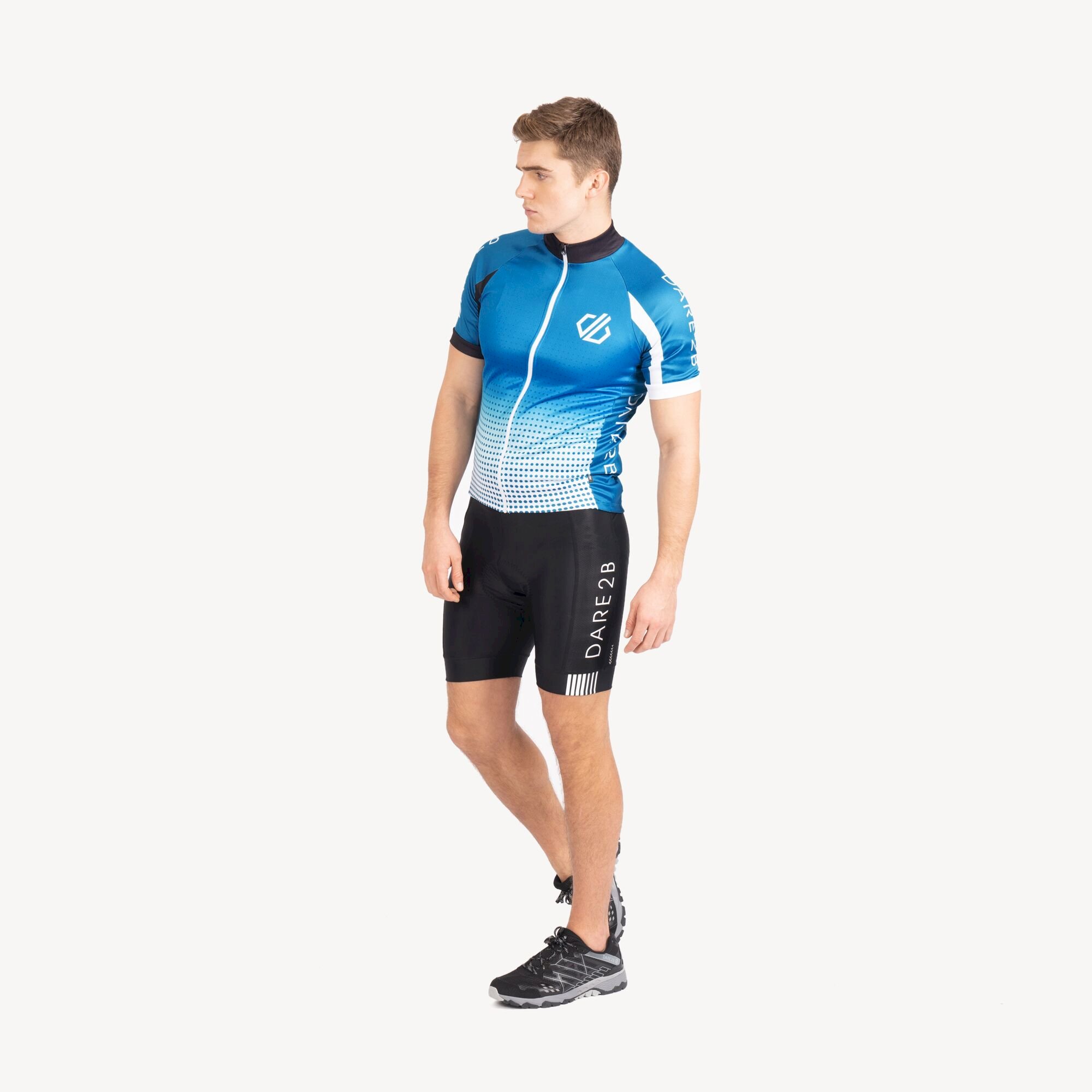 Dare 2b - Men's Virtuosity Short Sleeved AEP Jersey | Petrol Blue Gradient