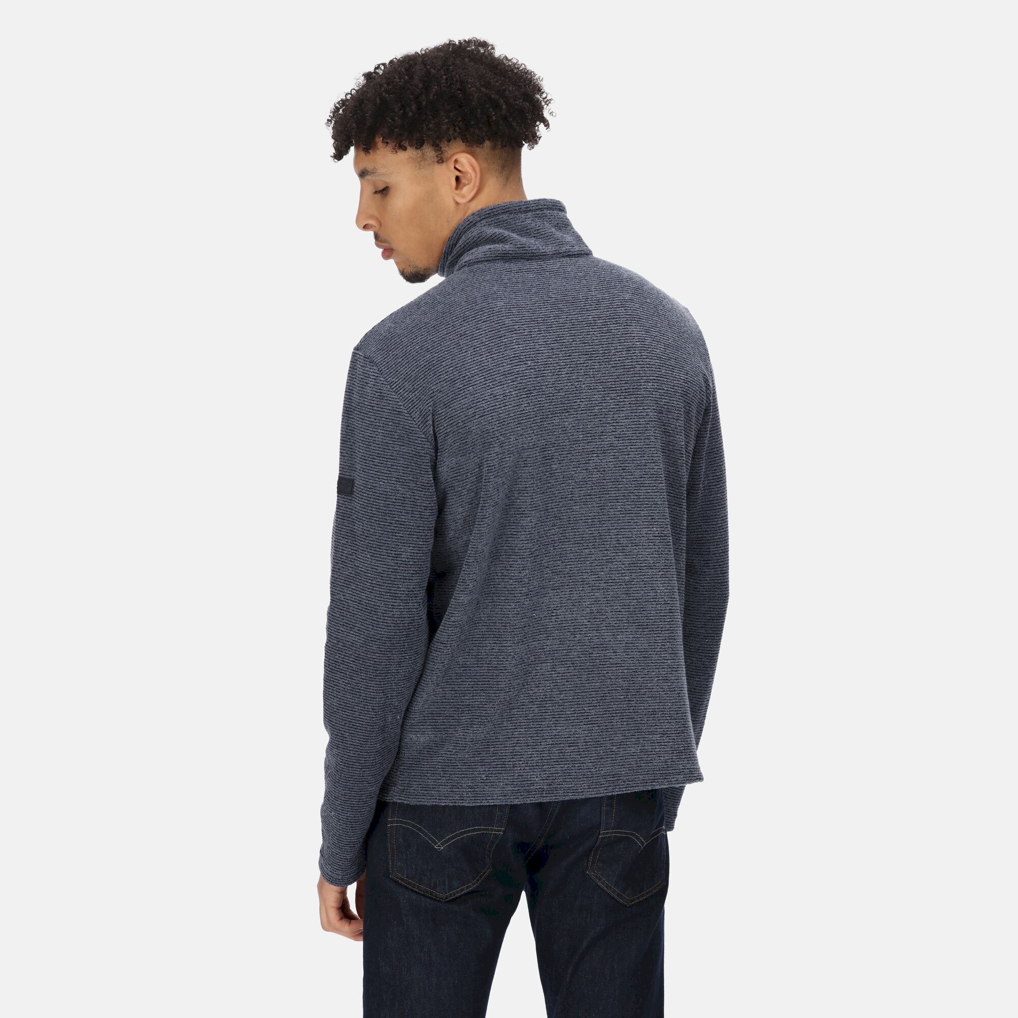 Men's Edley Half Zip Fleece | Navy Linear