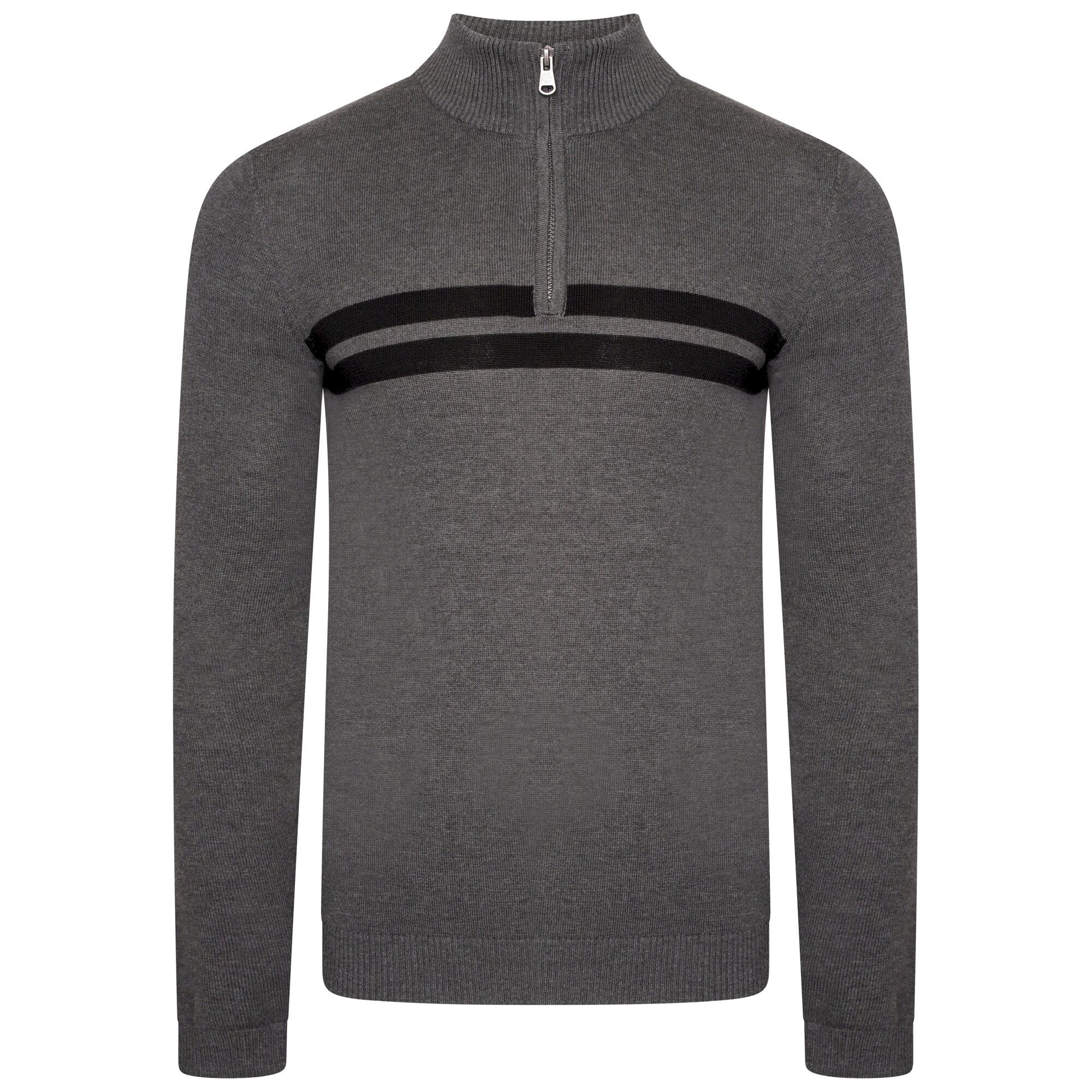 Dare 2b - Men's Unite Us Half Zip Knit Sweater | Charcoal Grey Black