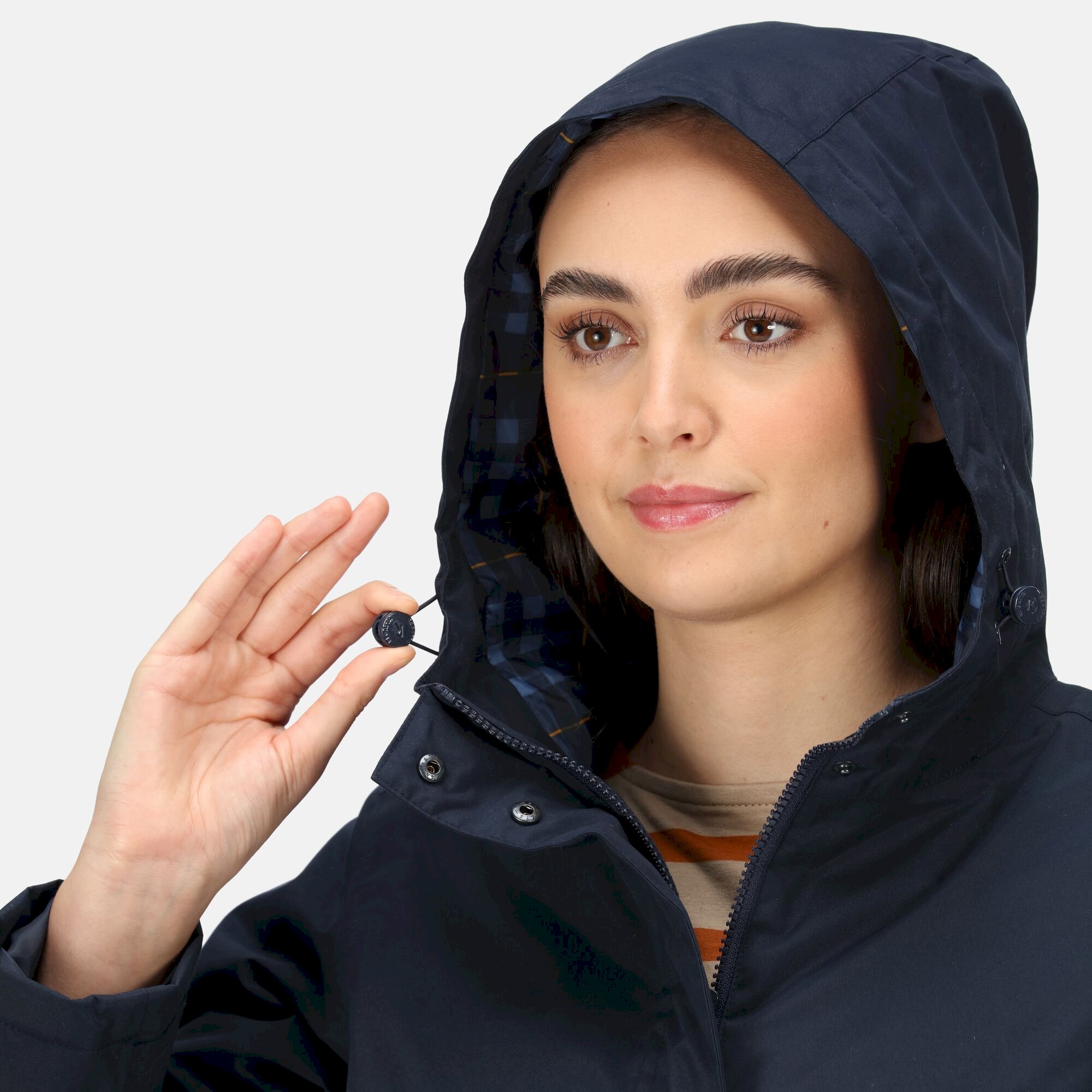 Women's Brigida Waterproof Insulated Jacket | Navy Check