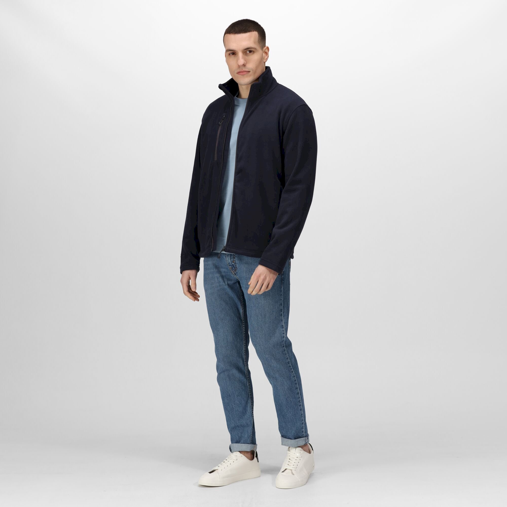 Men's Honestly Made Recycled Fleece Jacket | Navy