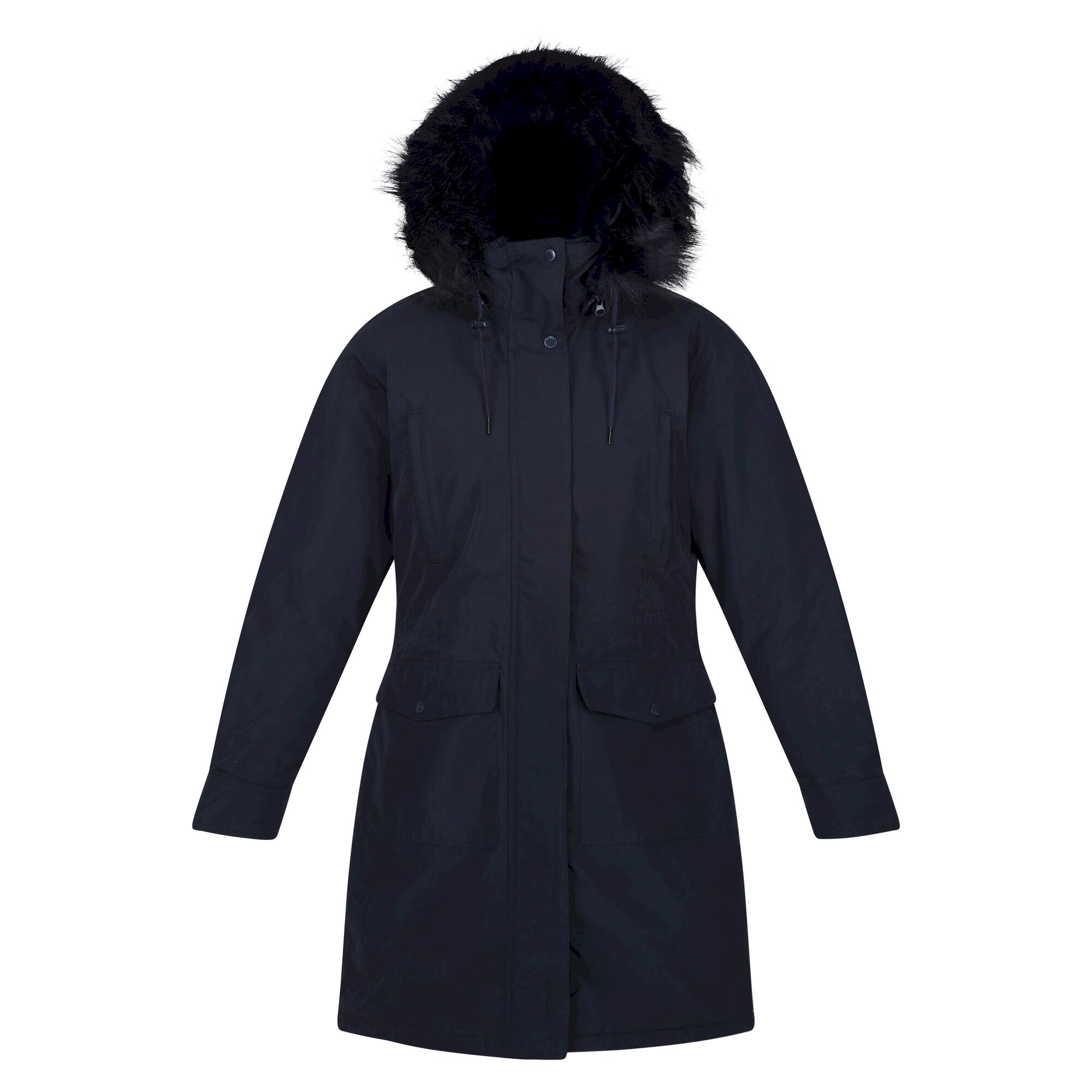 Women's Shiloh Fur Trim Parka Jacket | Navy