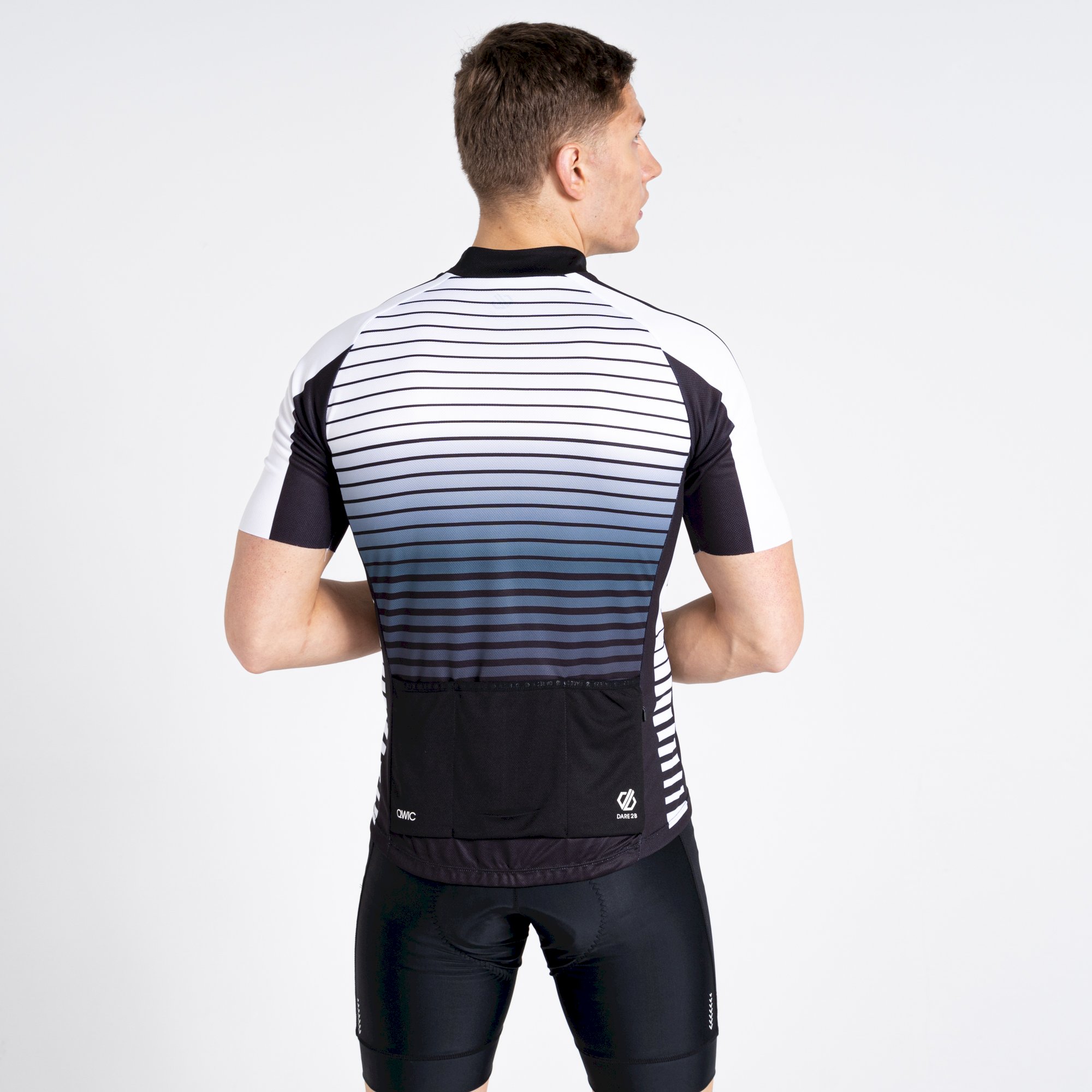 Dare 2b - Men's AEP Virtuous Cycling Jersey | Black Underlined Print