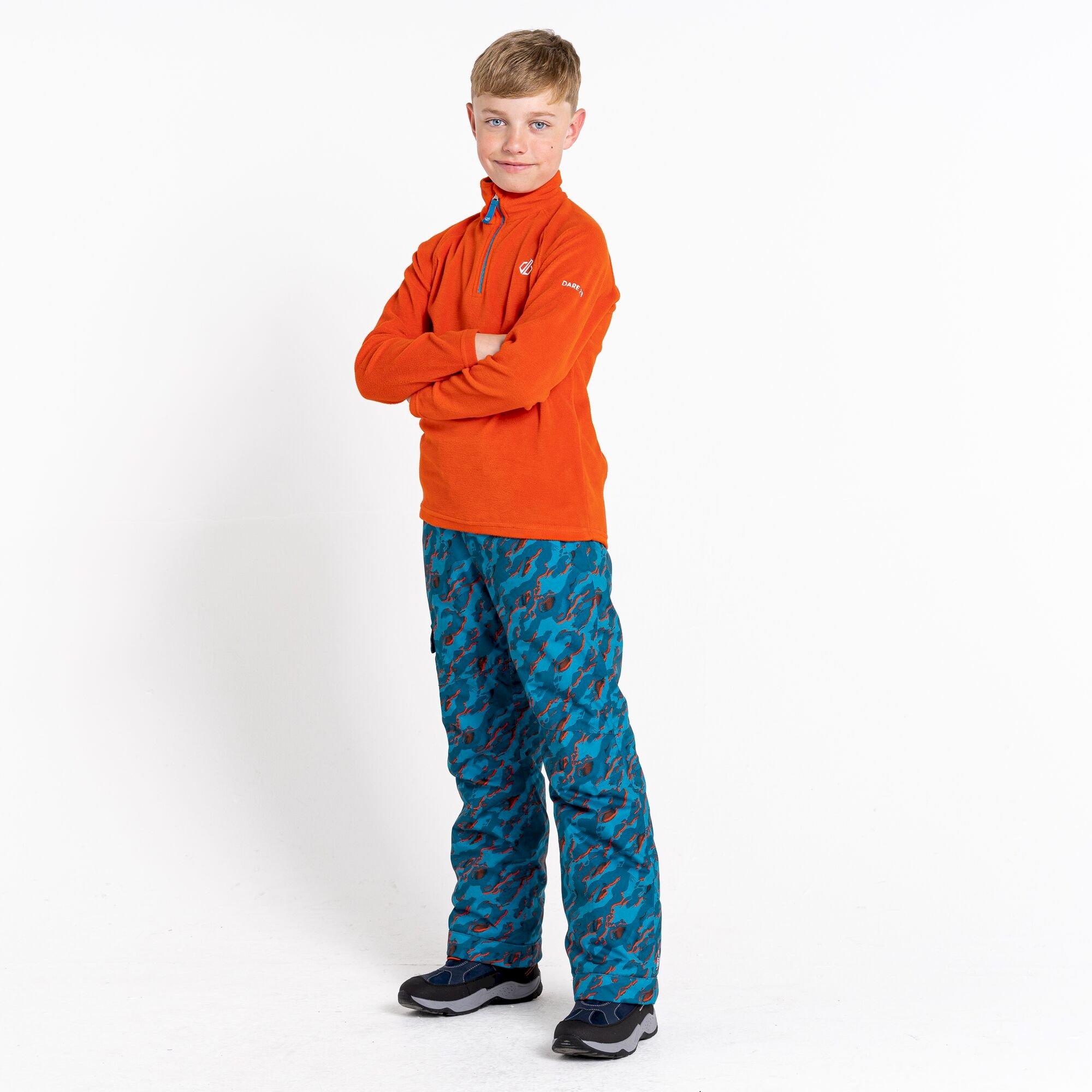 Dare 2b - Kids' Freehand Half Zip Lightweight Fleece | Rusty Orange