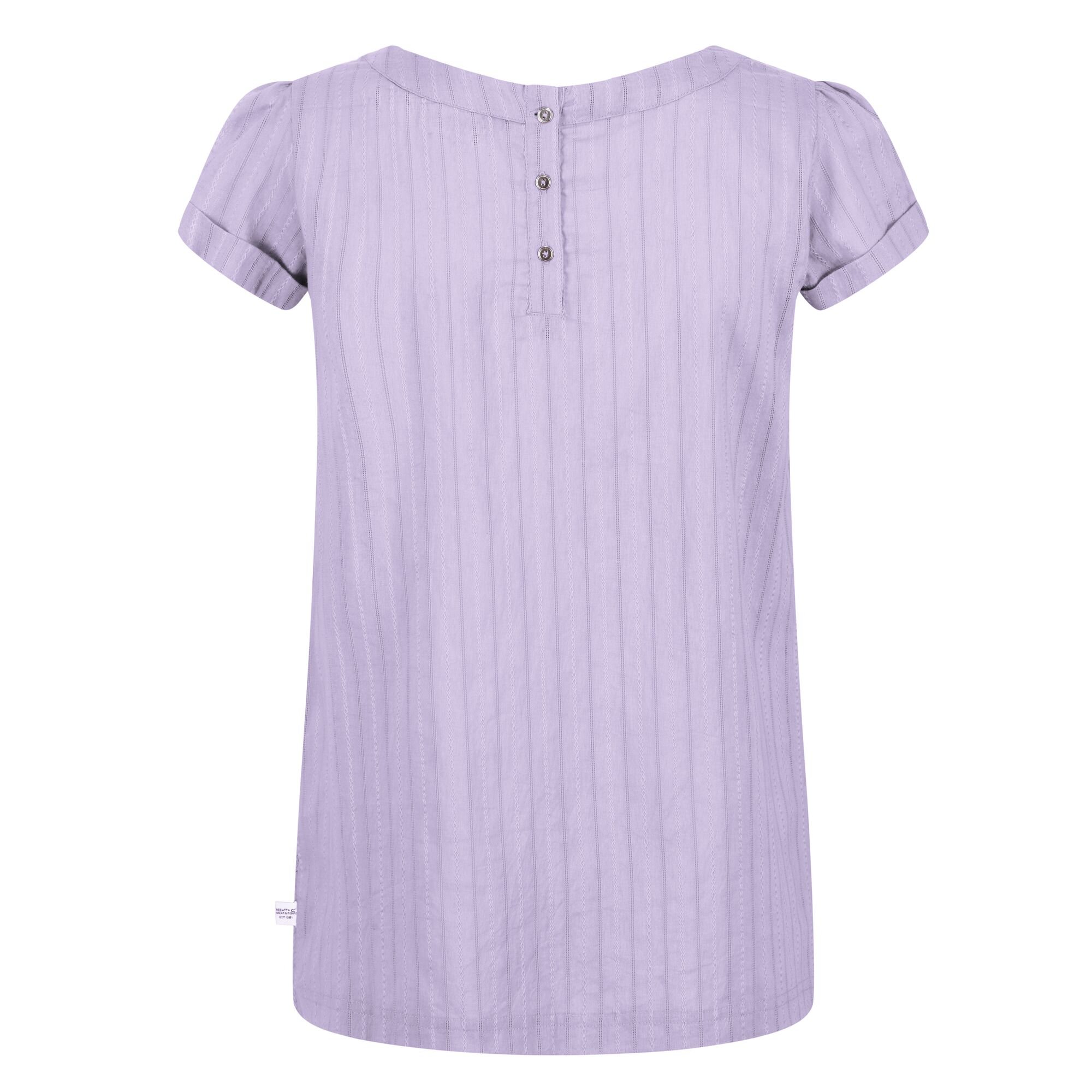 Women's Jaelynn Cotton T-Shirt | Pastel Lilac Dobby