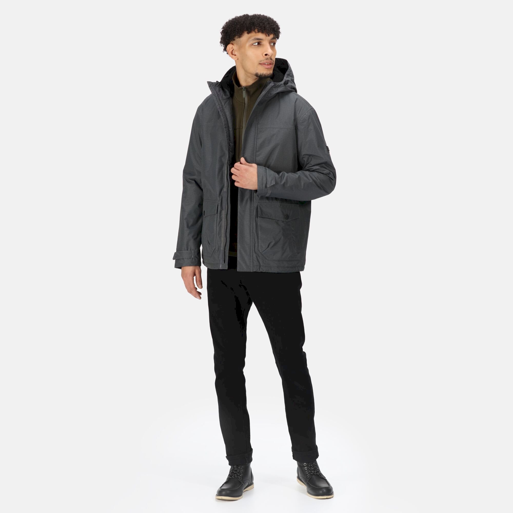 Men's Sterlings III Waterproof Insulated Jacket | Dark Grey Marl