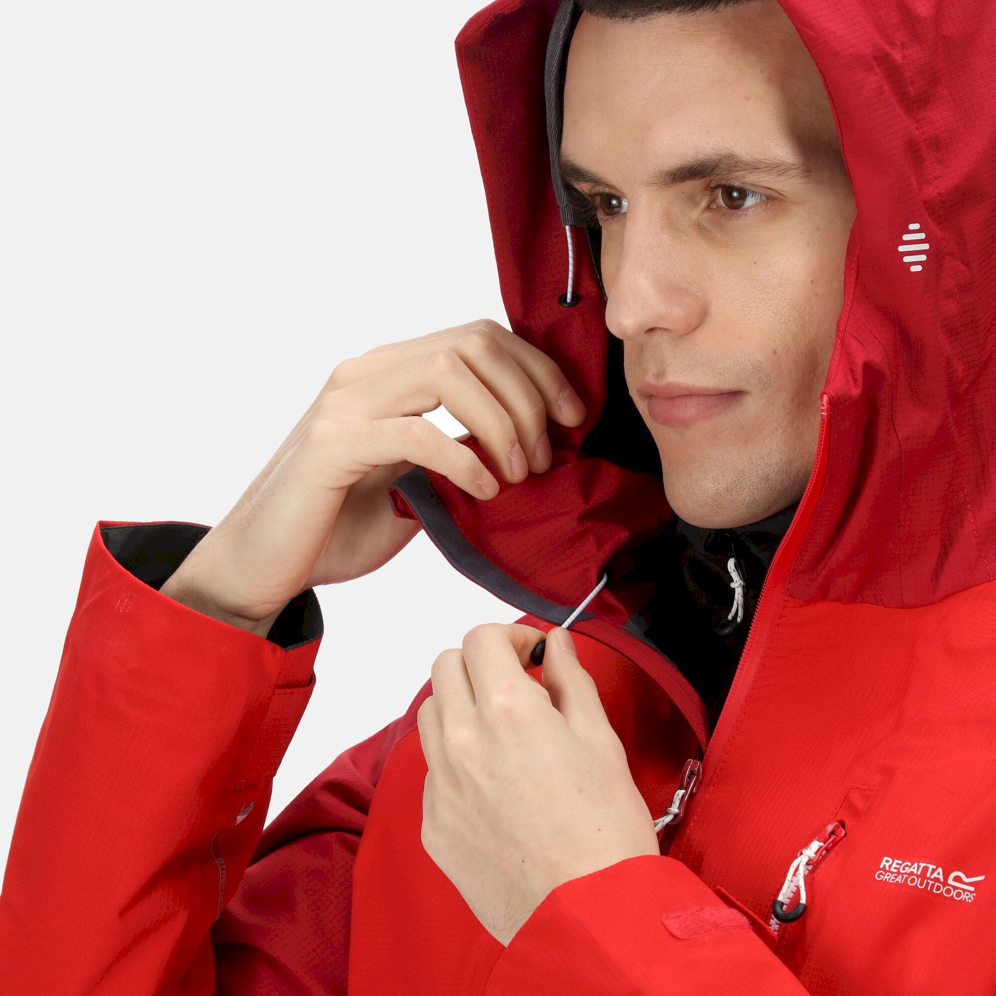 Men's Sacramento VIII Waterproof Jacket | Dark Red Chinese Red