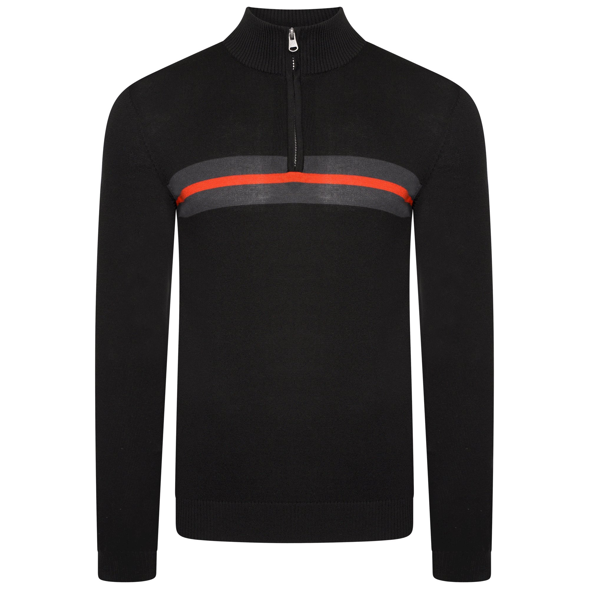 Dare 2b - Men's Unite Us Half Zip Knit Sweater | Black Amber Glow