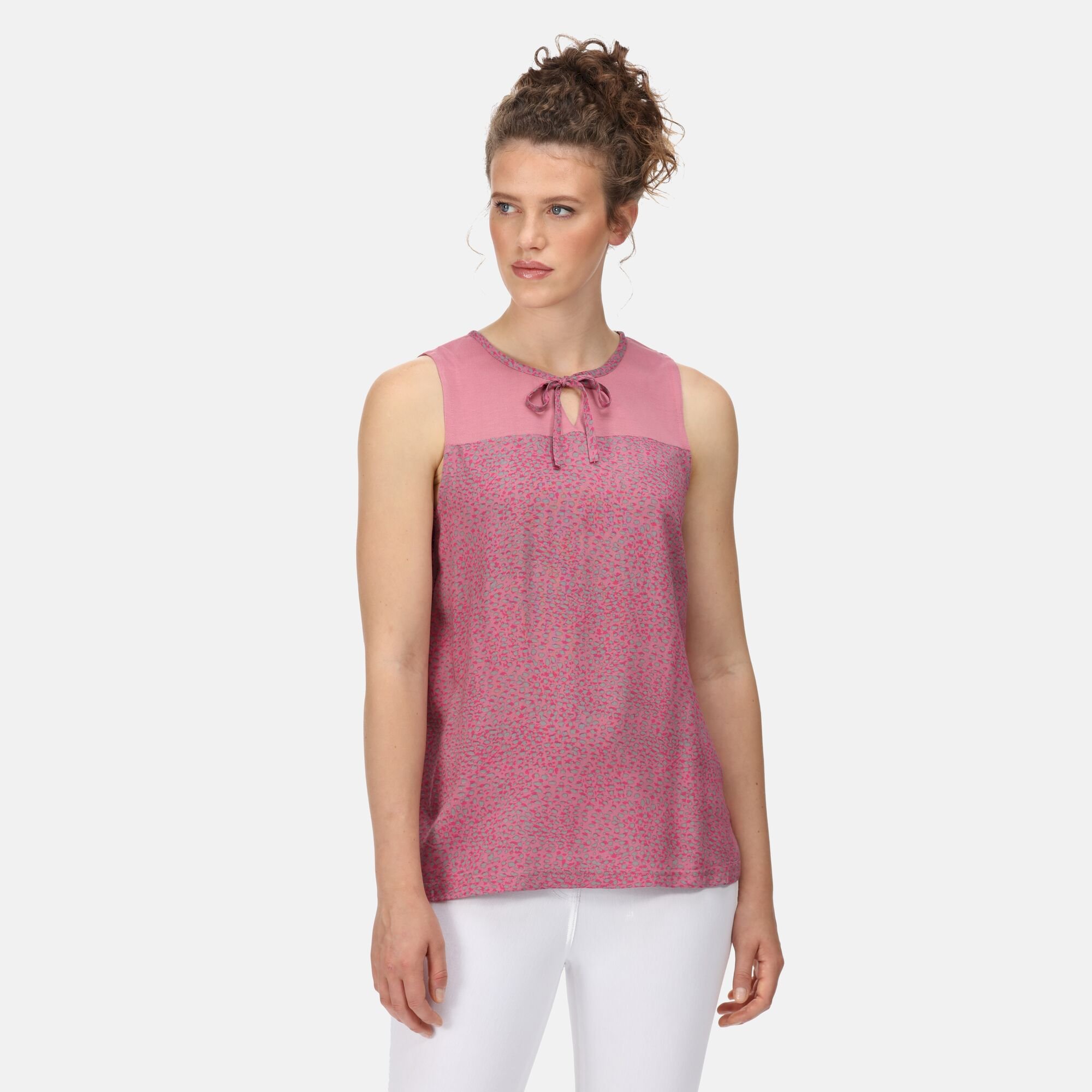 Women's Janessa V-Neck Top | Heather Rose Abstract