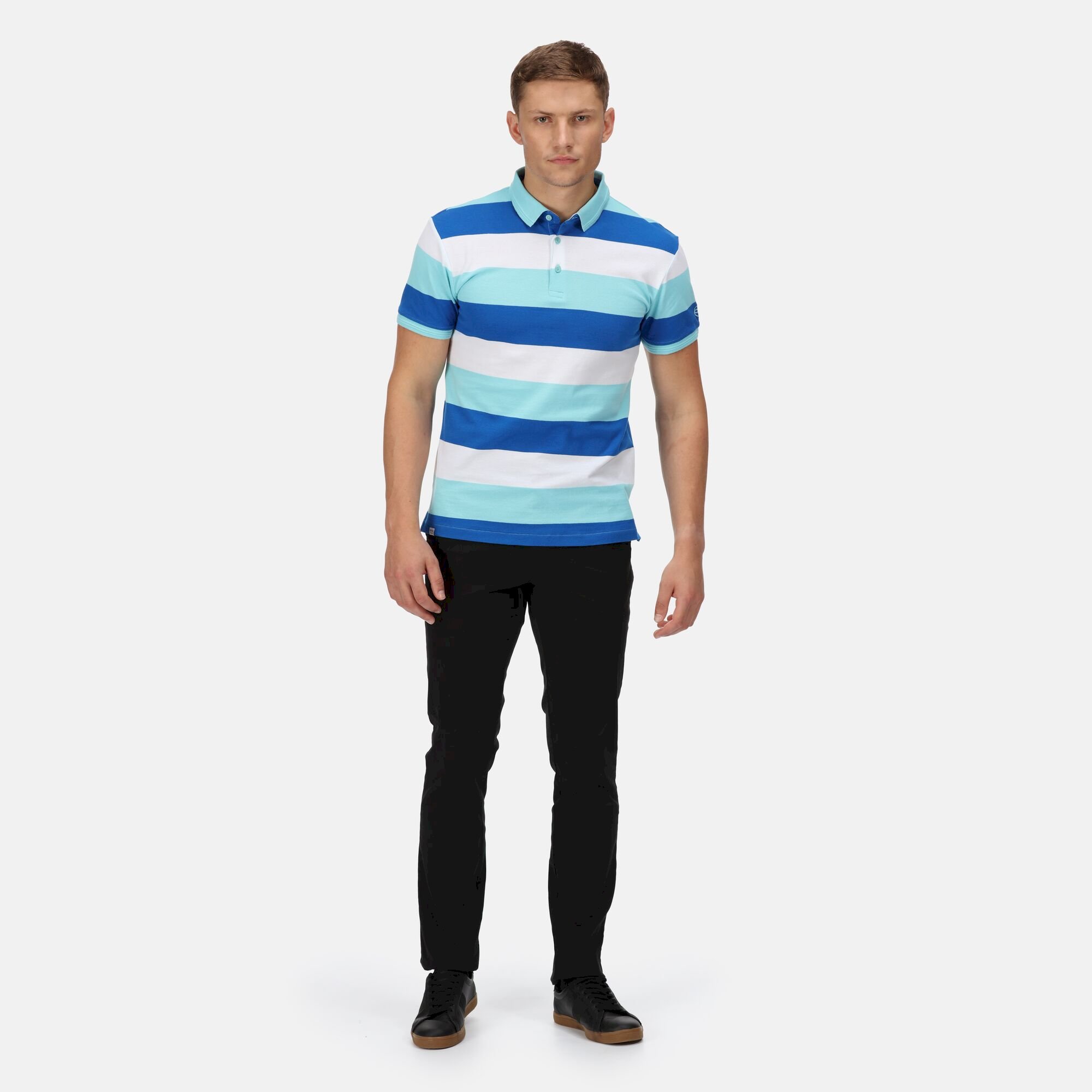 Men's Maxen Stripe Polo Shirt | Anitgua Stripe