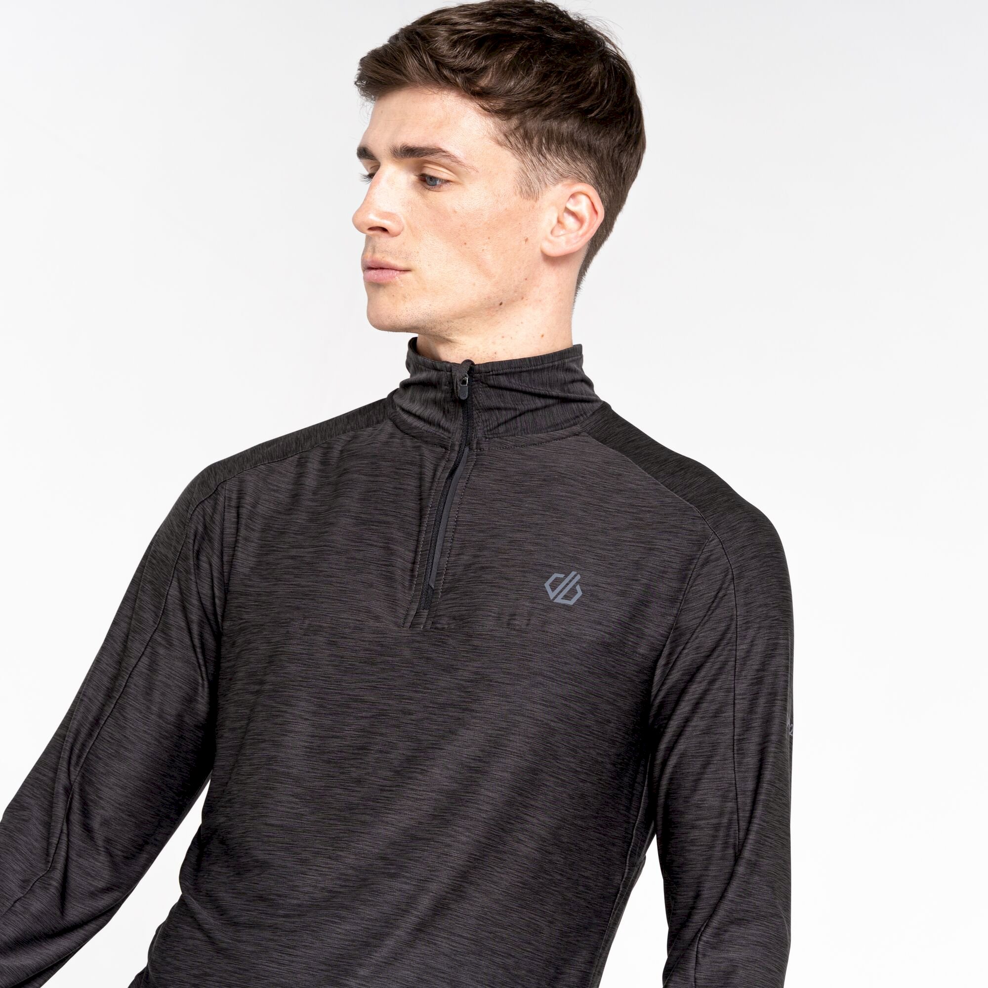 Dare 2b - Men's Power Up II Lightweight Jersey | Black Marl