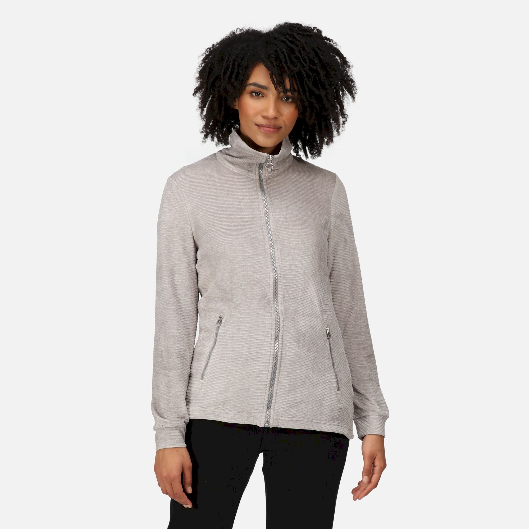 Women's Everleigh Full Zip Fleece | Mineral Grey Texture