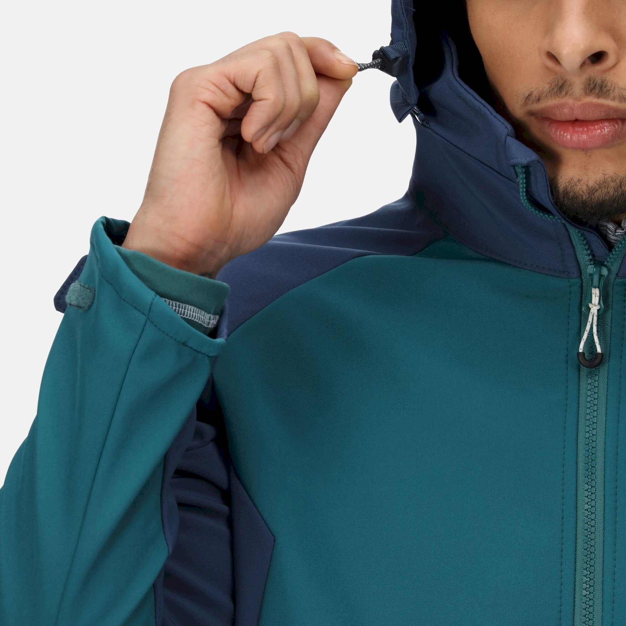 Men's Hewitts VII Softshell Jacket | Pacific Green Admiral Blue