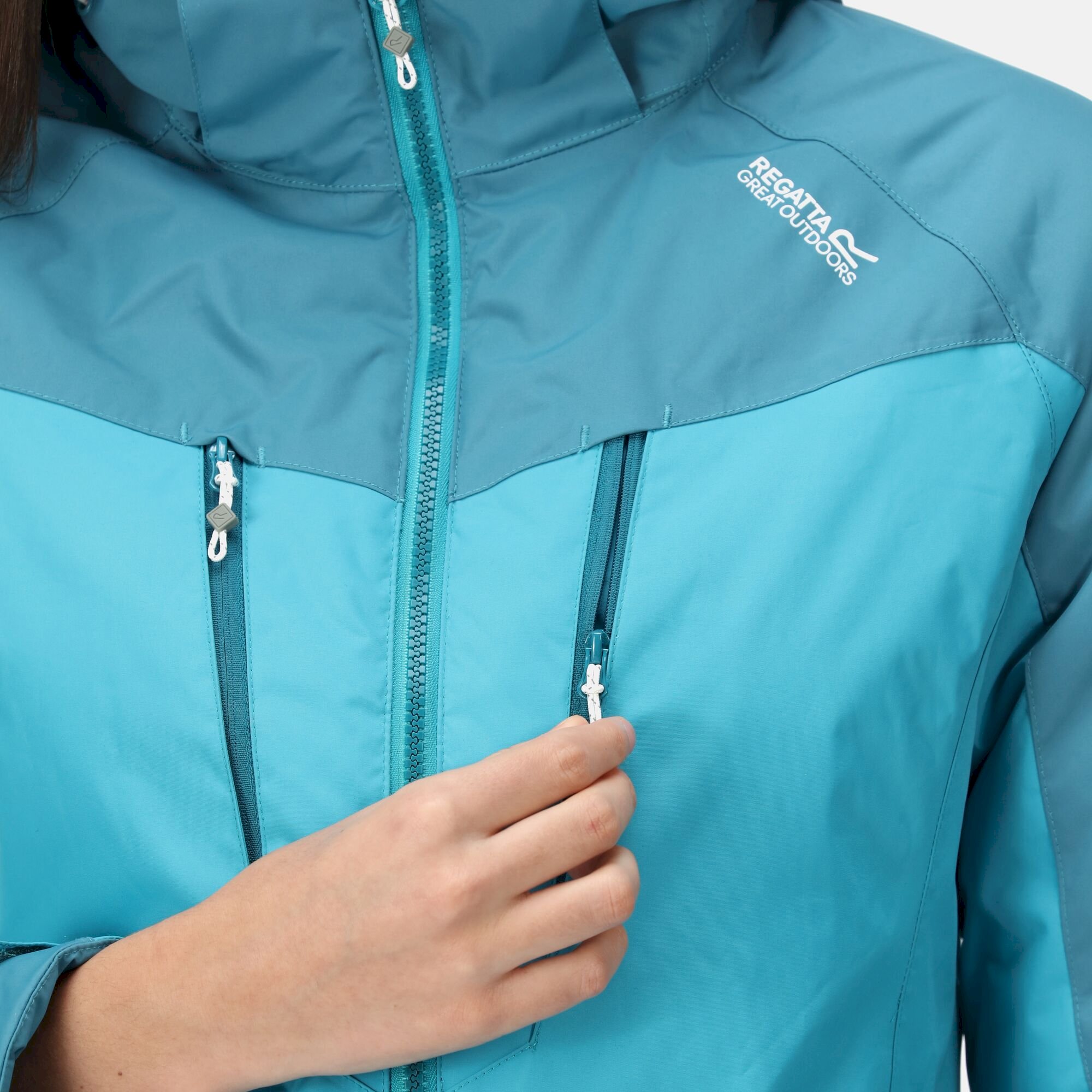Women's Winter Calderdale Waterproof Jacket | Pagoda Blue Dragonfly