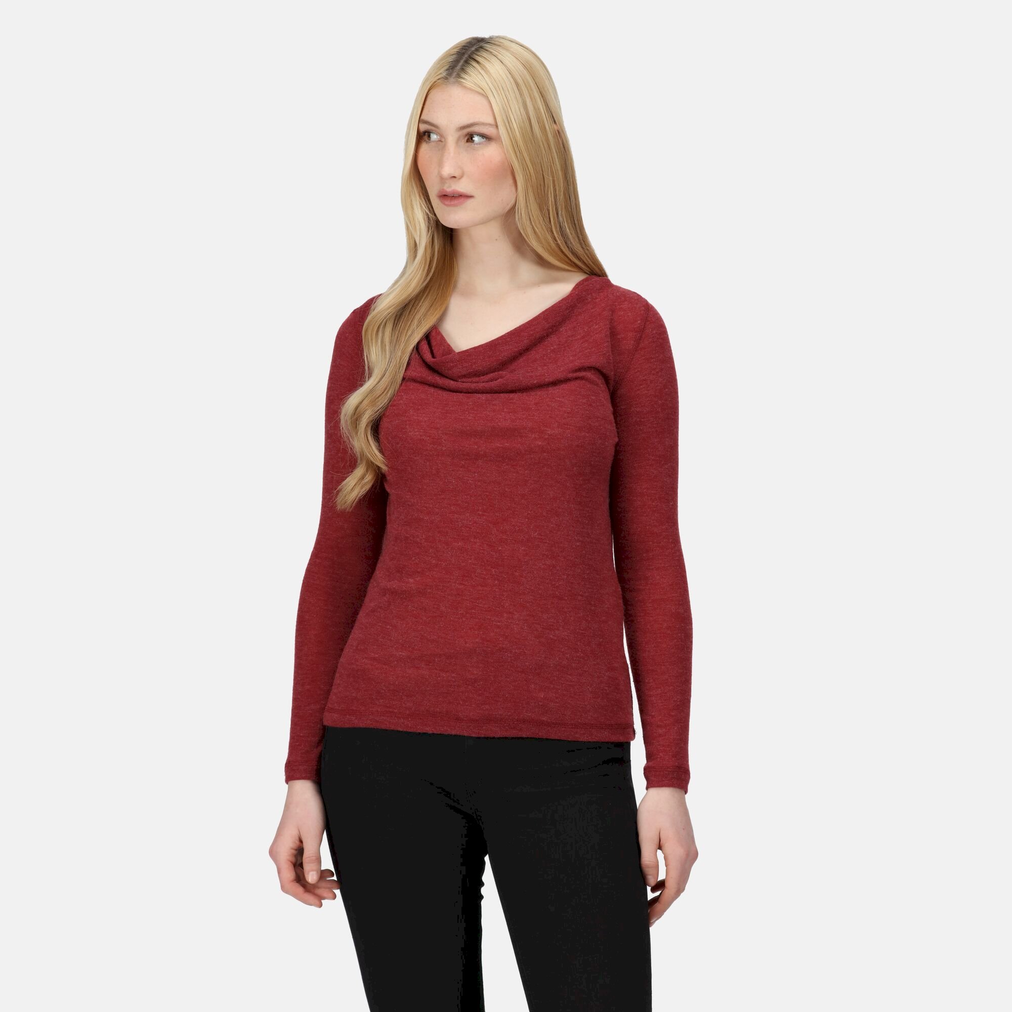 Women's Frayda Cowl Neck Top | Cabernet