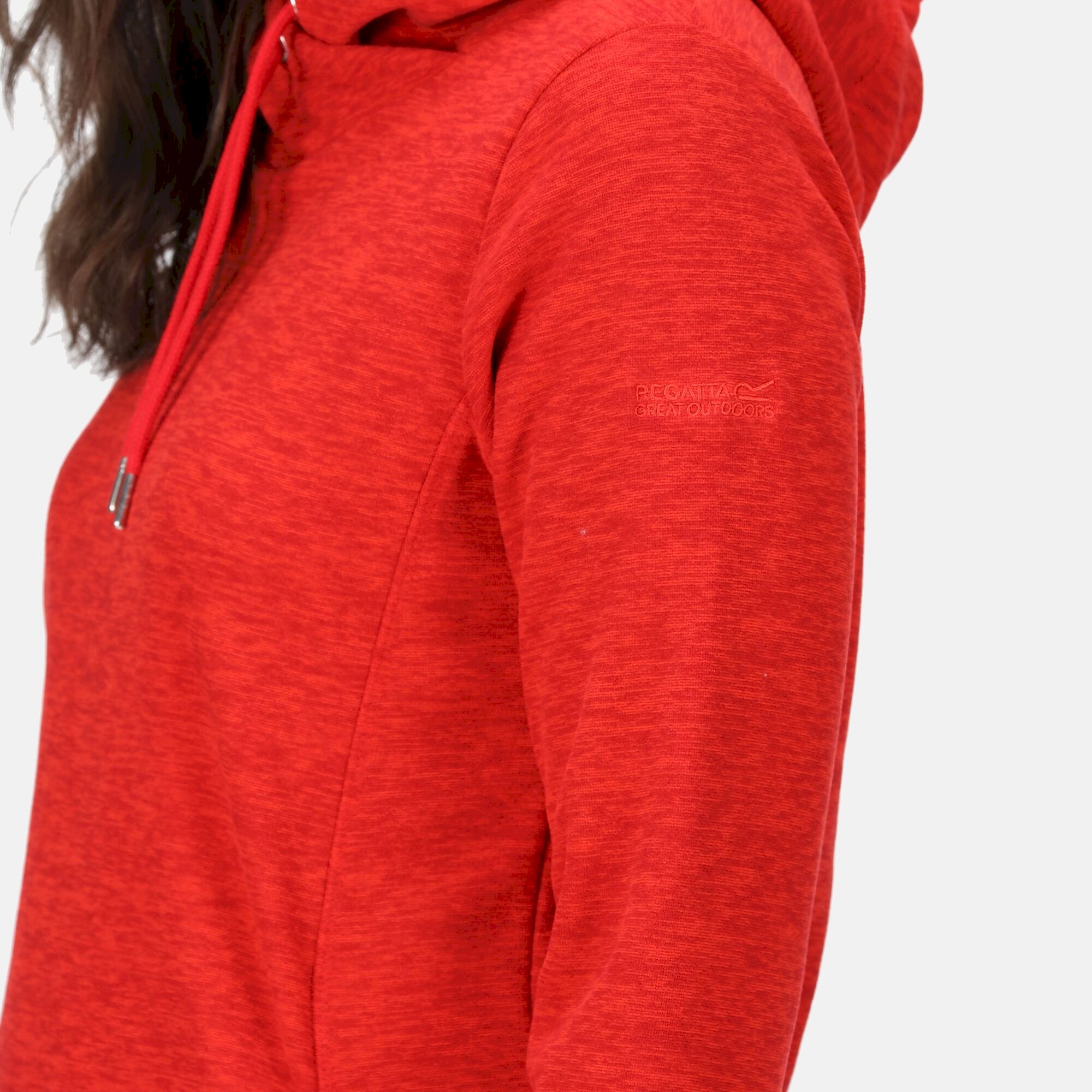 Women's Kizmit II Hooded Marl Fleece | Code Red Marl
