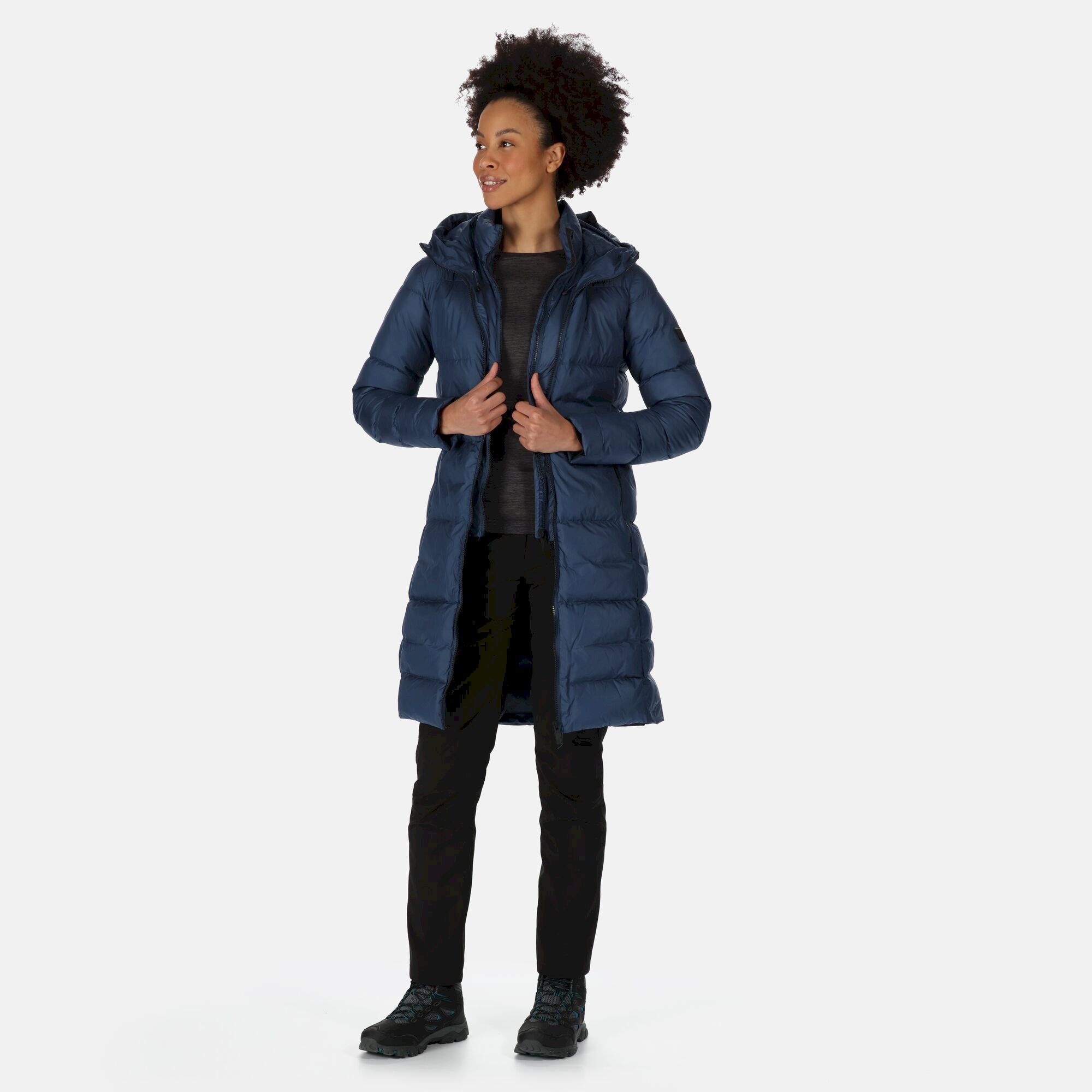 Women's Pandia II Hooded Parka Jacket | Dark Denim