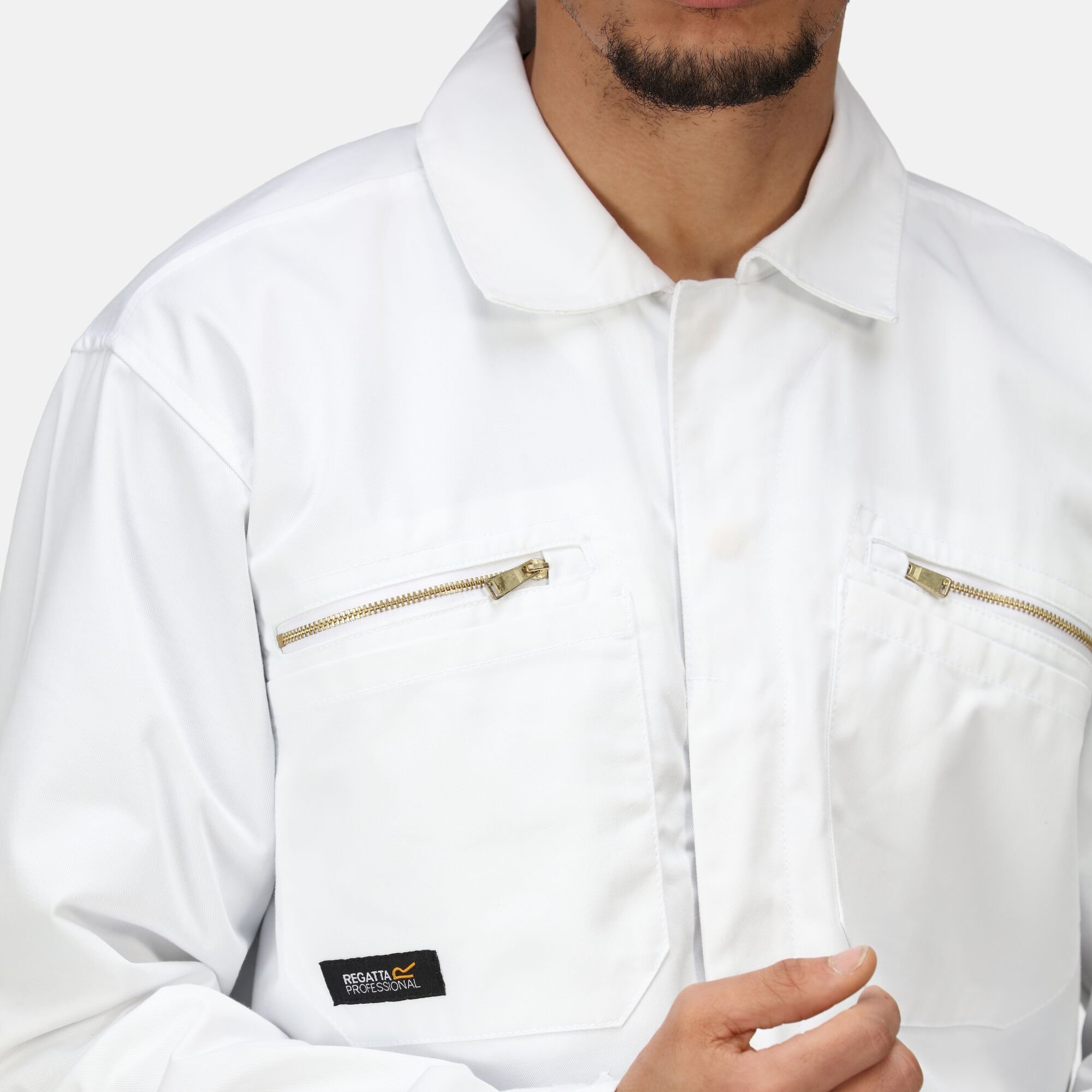 Men's Zip Fasten Coverall | White