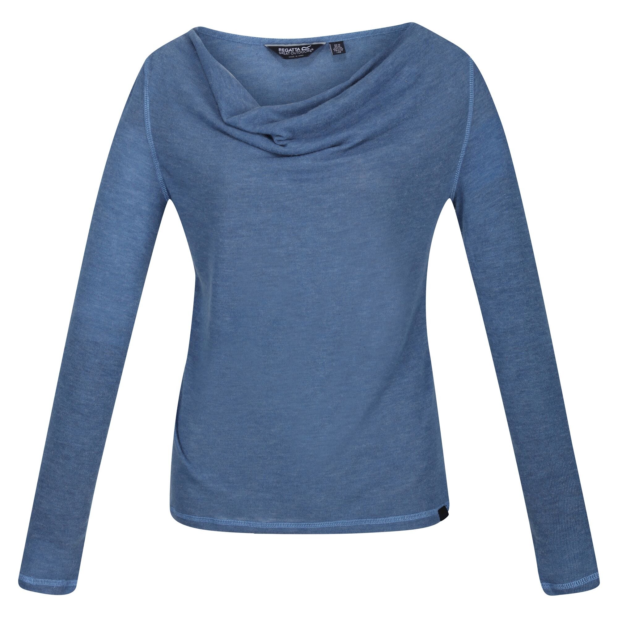 Women's Frayda Cowl Neck Top | Slate Blue