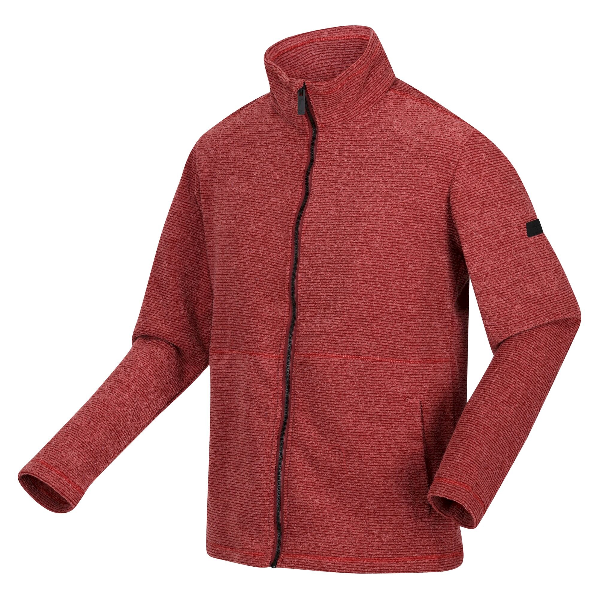 Men's Eildon Full Zip Fleece | Syrah Red Linear