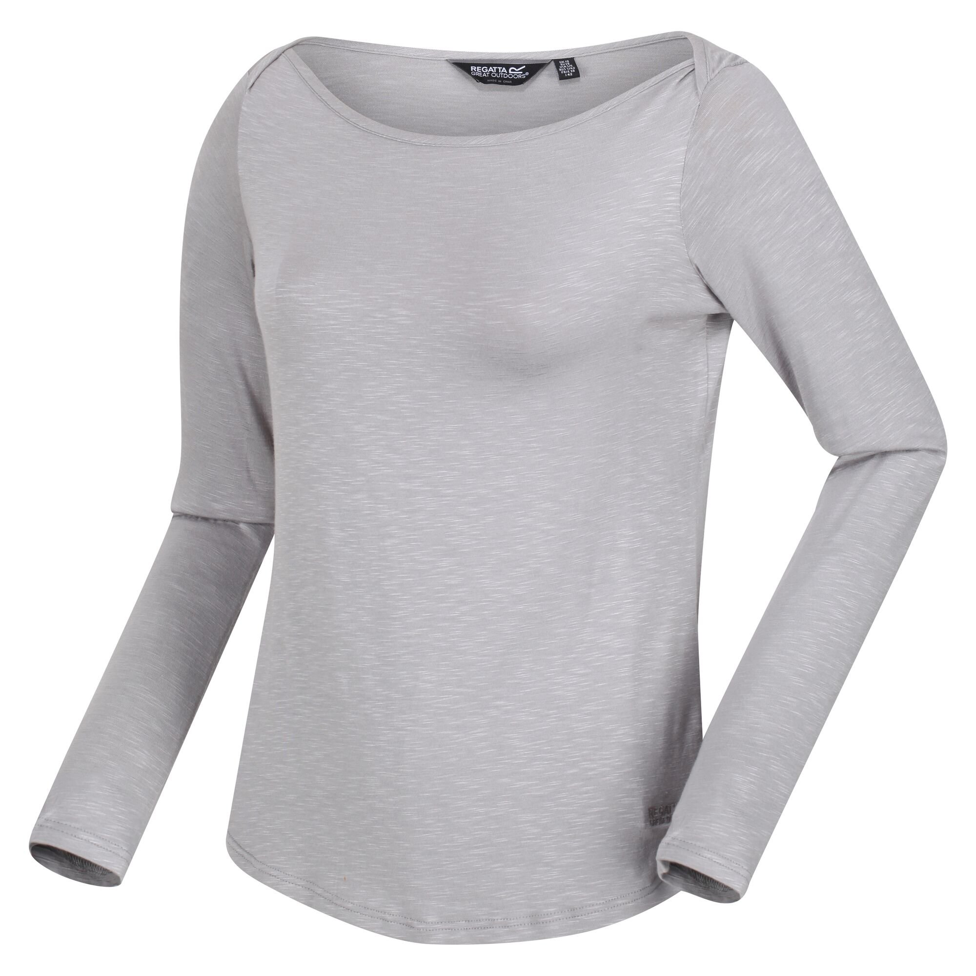 Women's Lakeisha Boat Neck Long Sleeve Top | Mineral Grey
