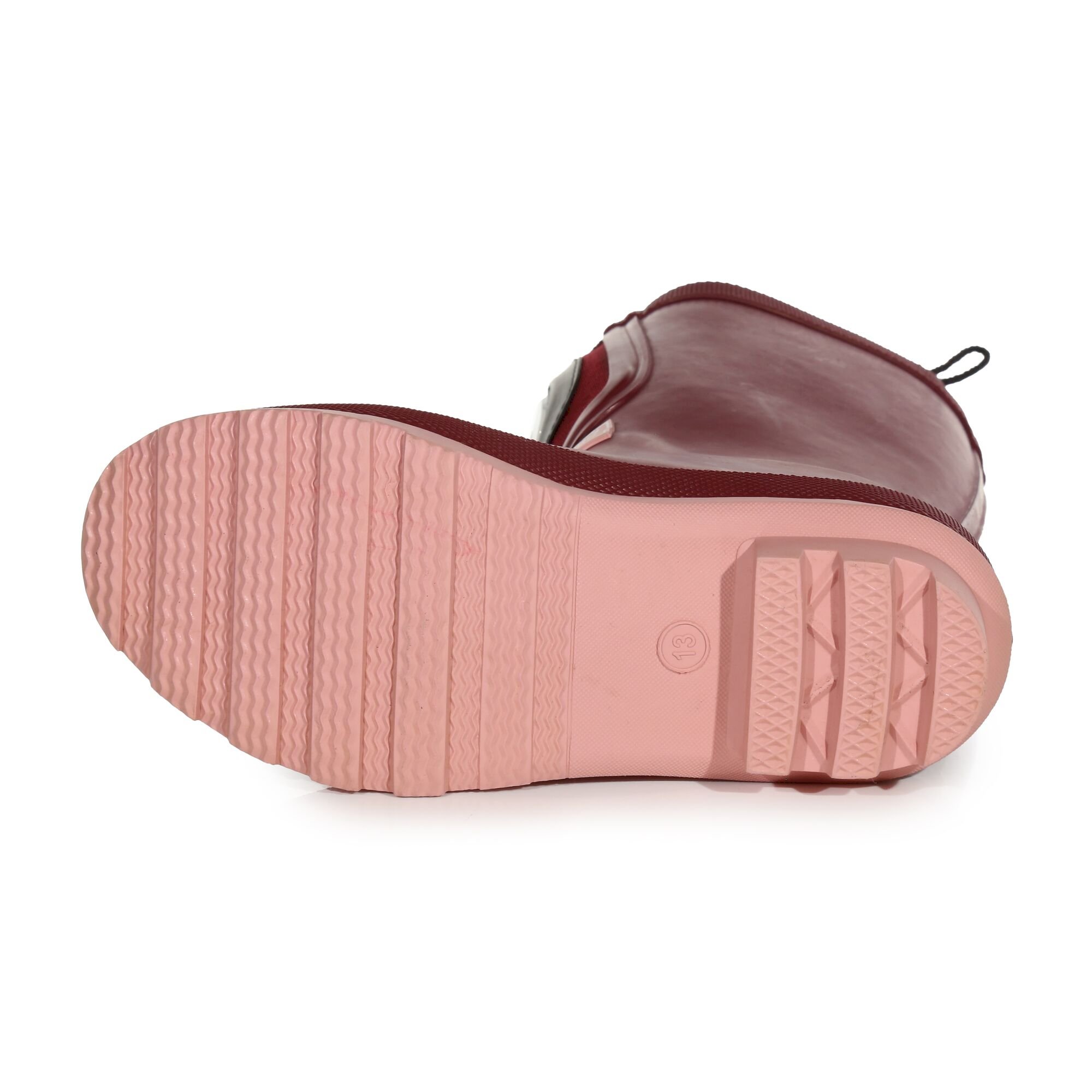 Kids' Fairweather Shine Brite Light Wellies | Dark Pimento Peony Pink