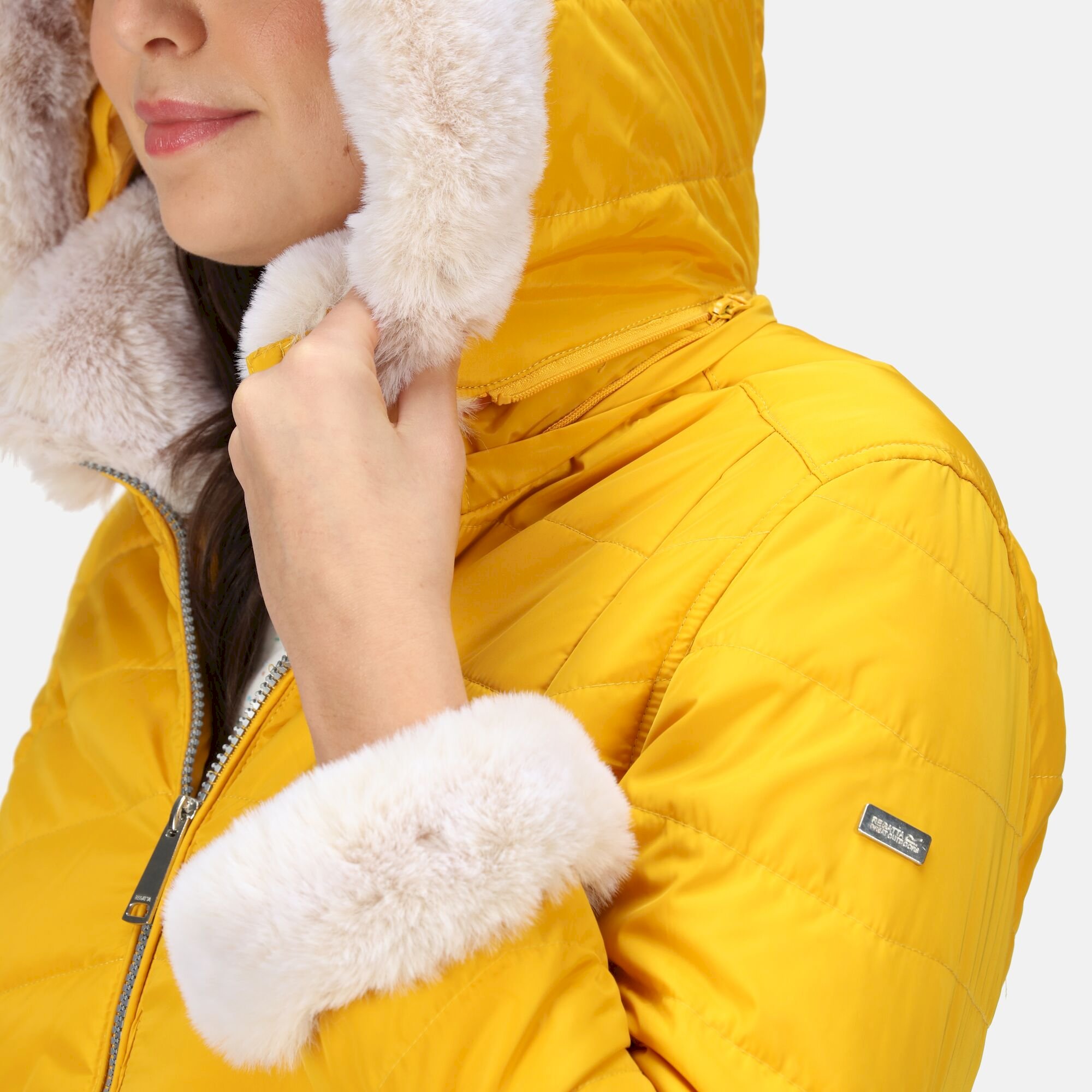 Women's Willabella Fur Detail Jacket | Sunset