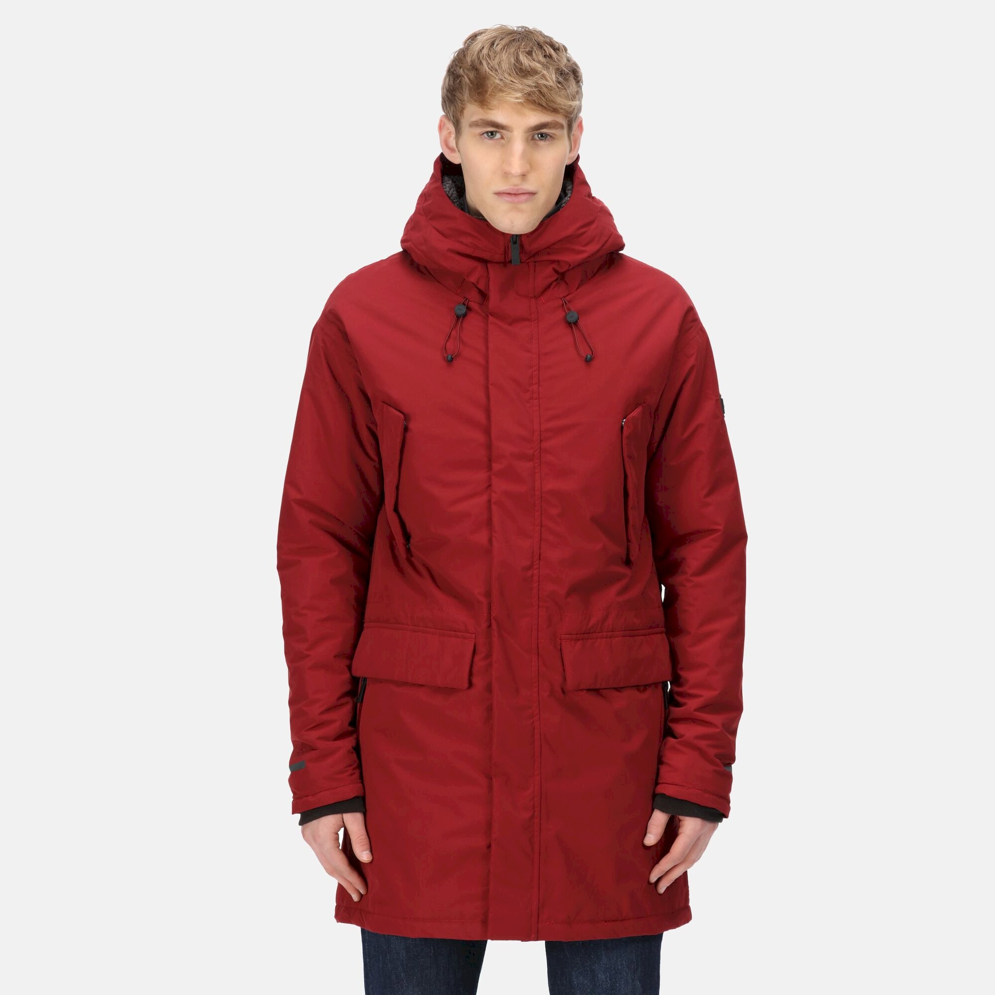 Men's Tavaris Waterproof Parka Jacket | Syrah Red