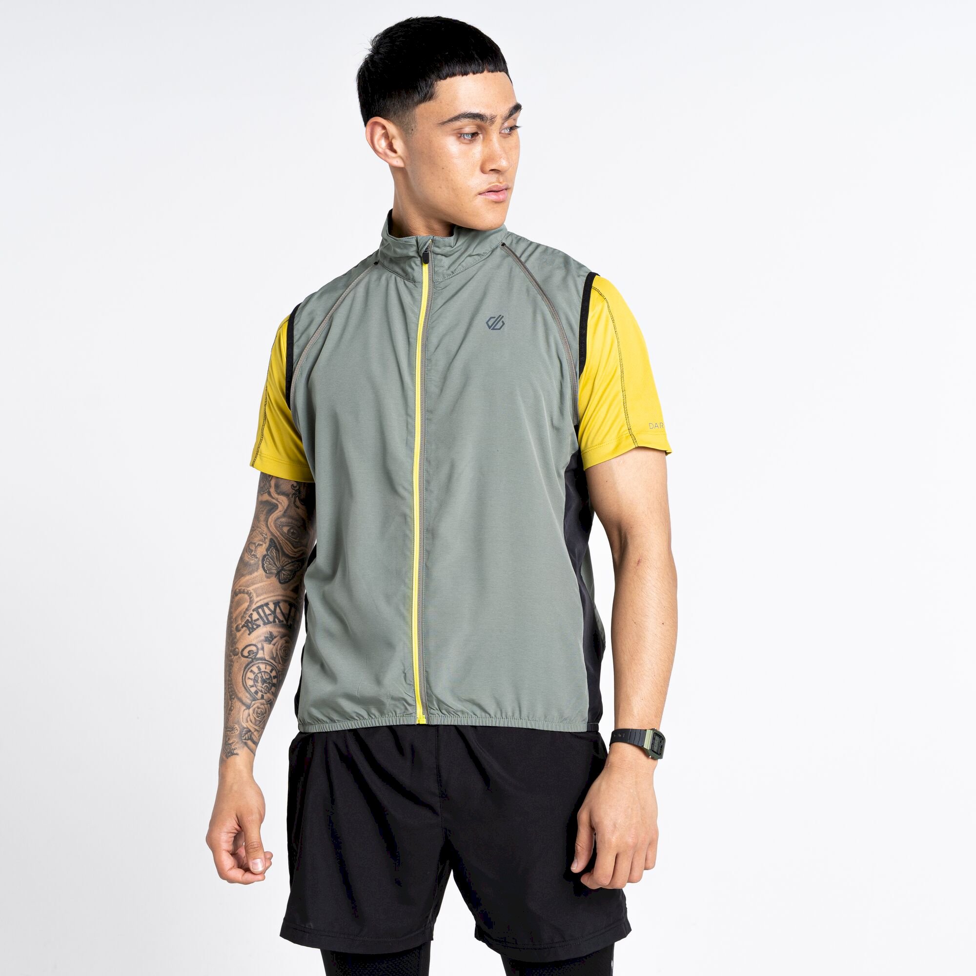 Dare 2b - Men's Oxidate Lightweight Windshell Jacket | Agave Green Black