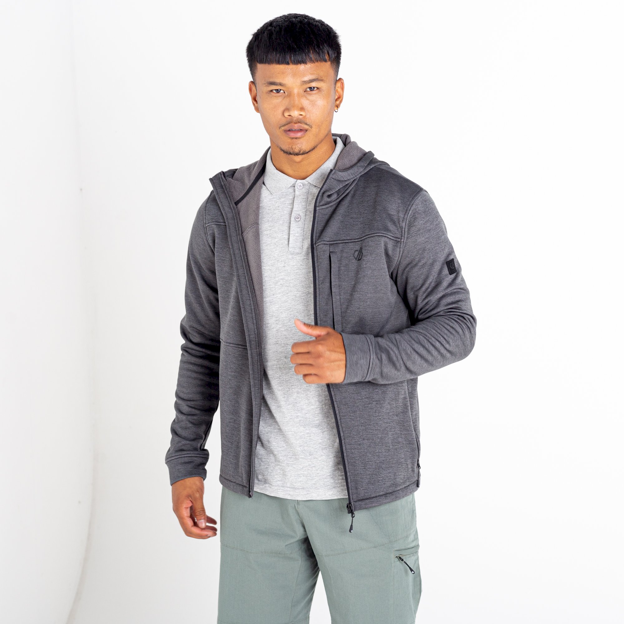 Dare 2b - Men's Out Calling Full Zip Fleece | Charcoal Grey Marl