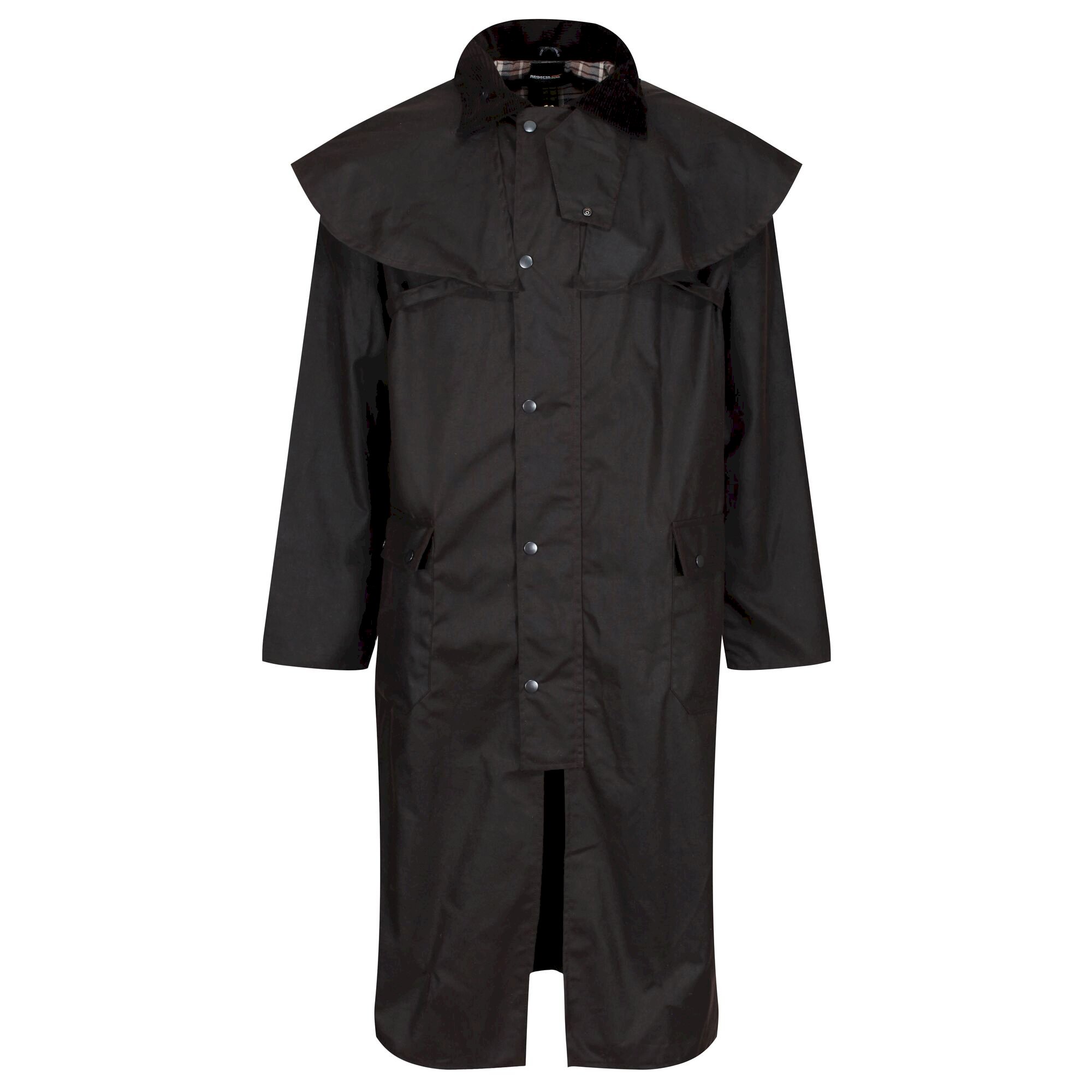 Men's Cranbrook Longline Wax Jacket | Brown