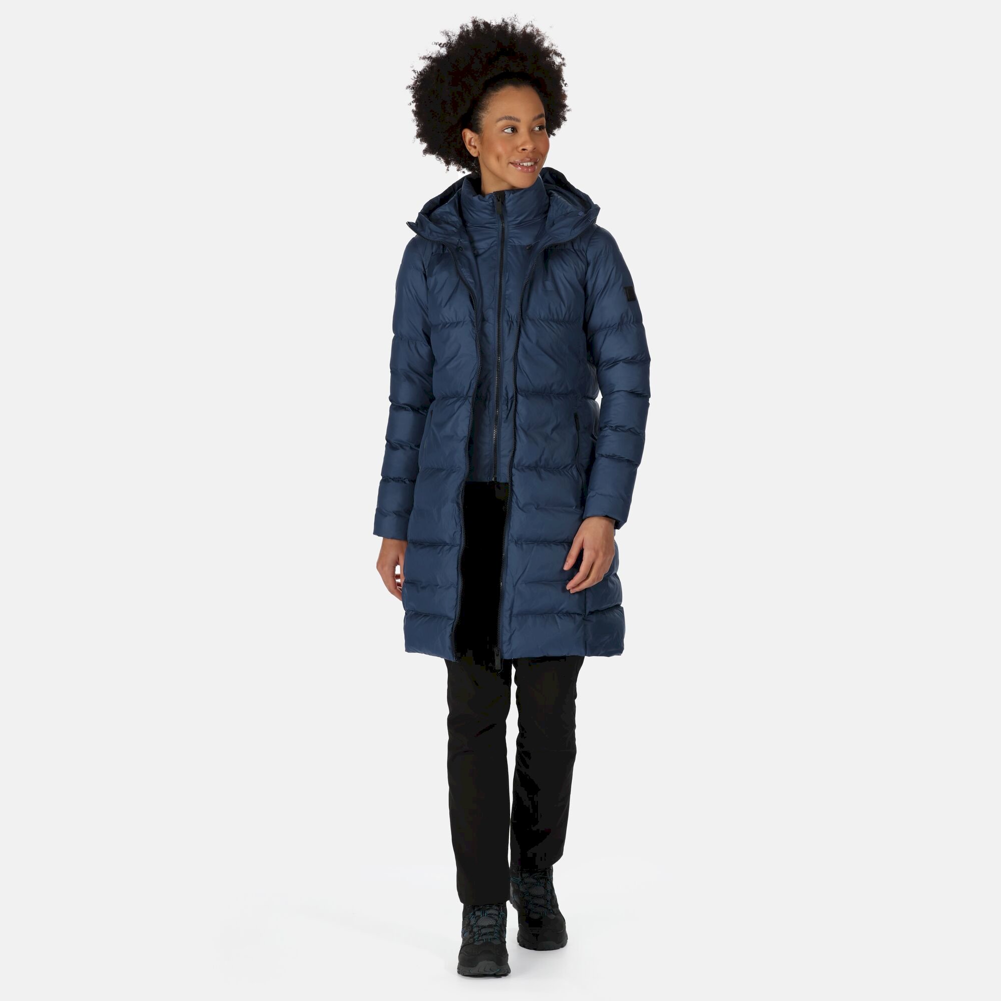 Women's Pandia II Hooded Parka Jacket | Dark Denim
