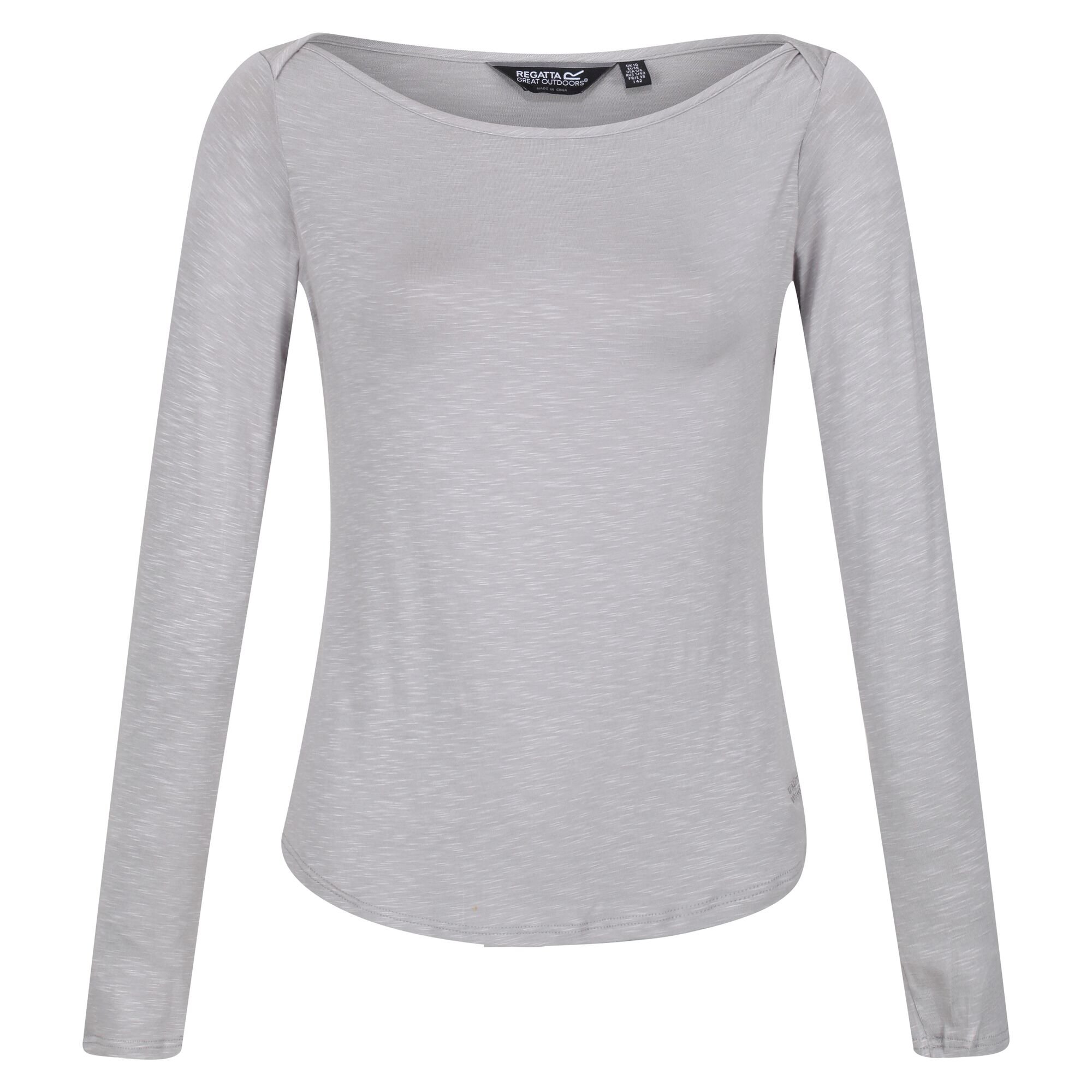 Women's Lakeisha Boat Neck Long Sleeve Top | Mineral Grey